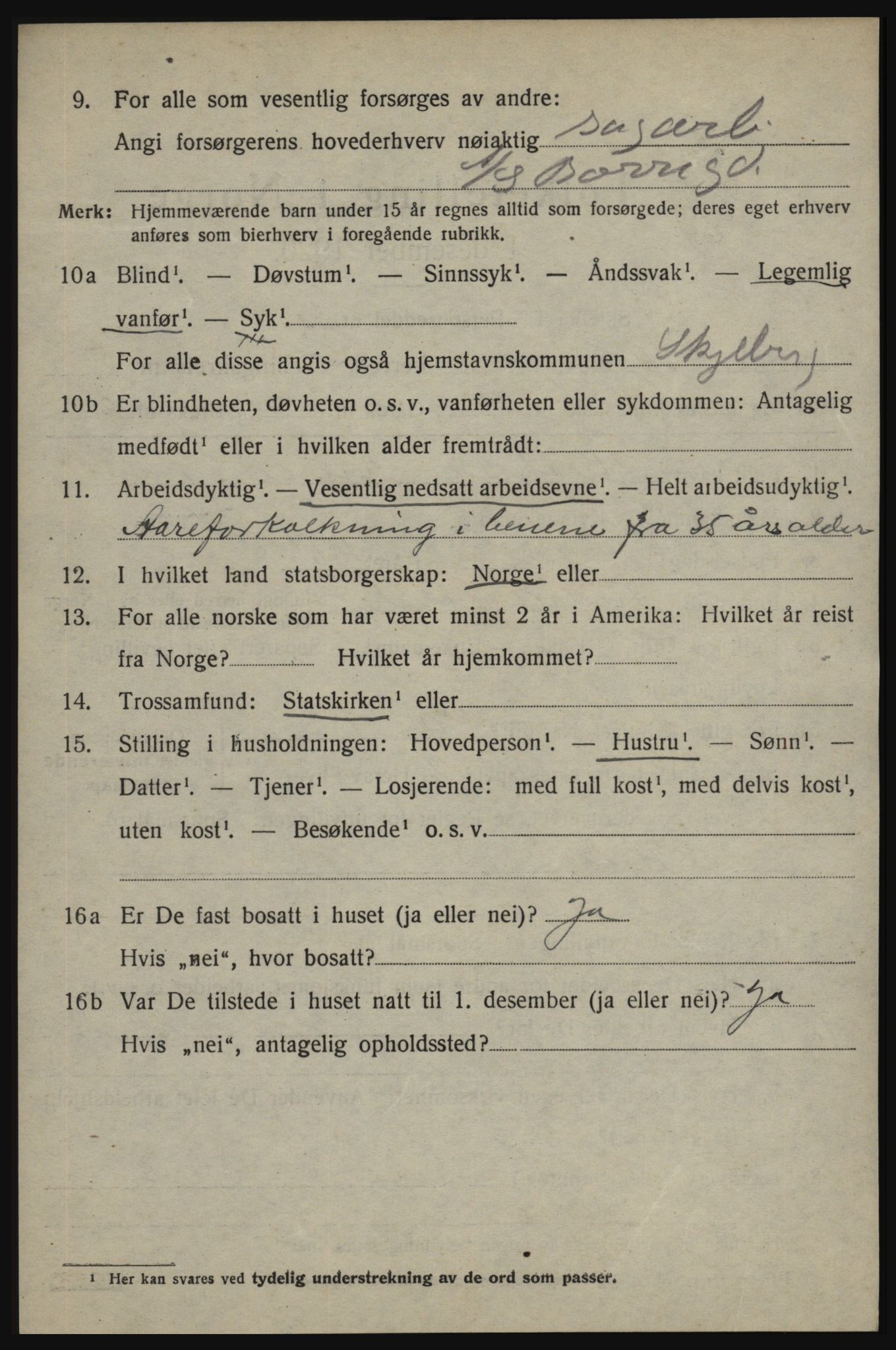 SAO, 1920 census for Skjeberg, 1920, p. 6576