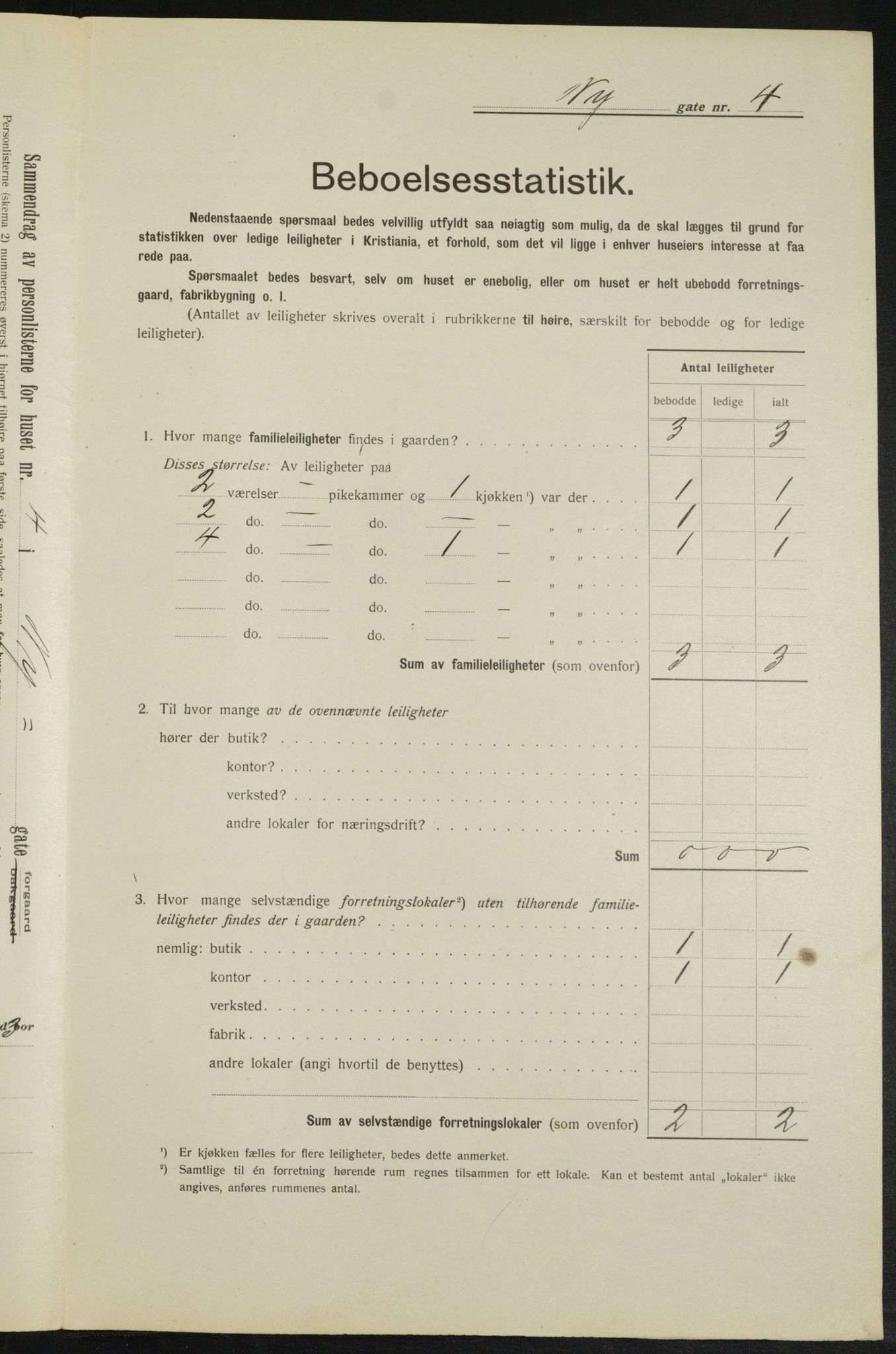 OBA, Municipal Census 1913 for Kristiania, 1913, p. 74022