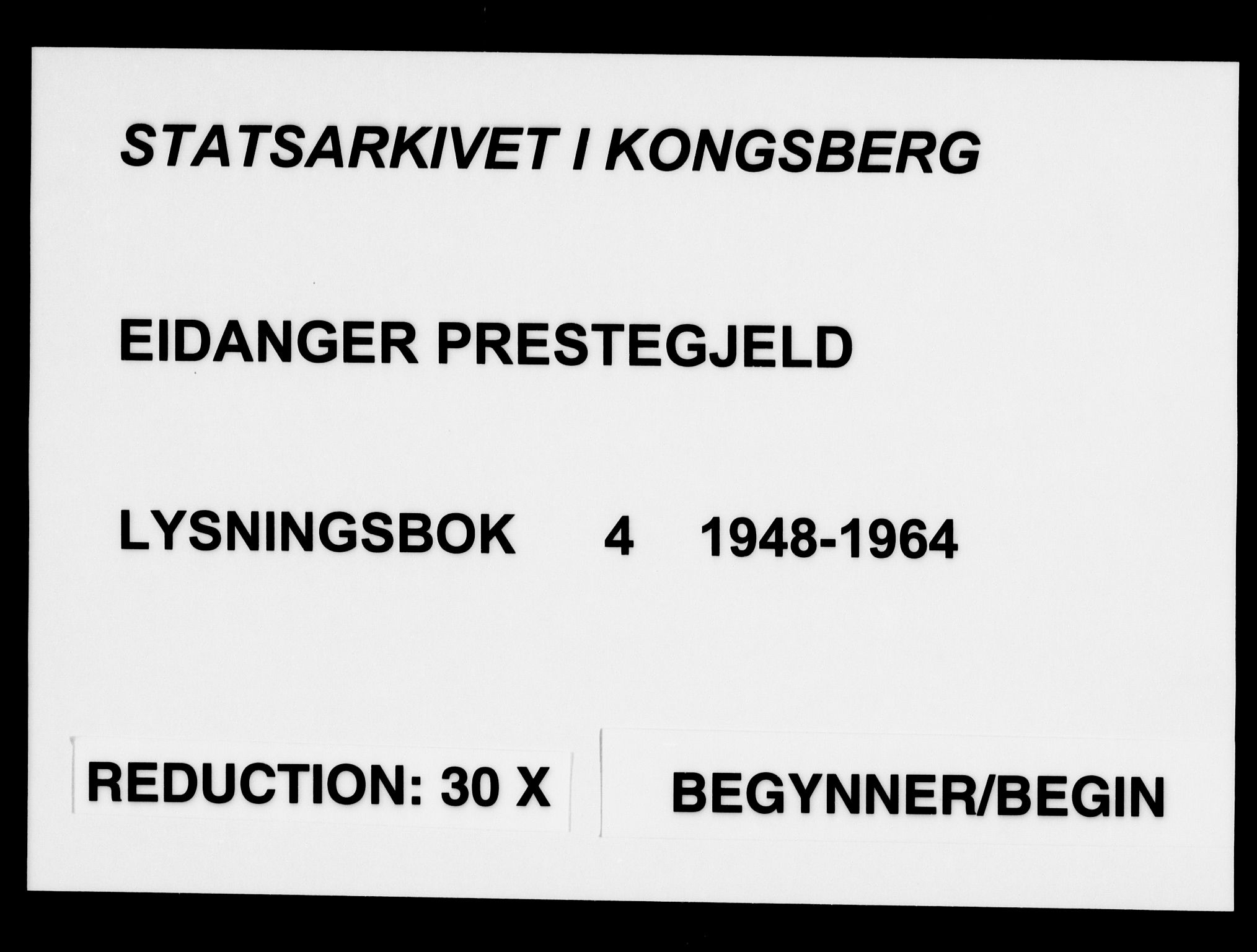 Eidanger kirkebøker, SAKO/A-261/H/Ha/L0004: Banns register no. 4, 1948-1964