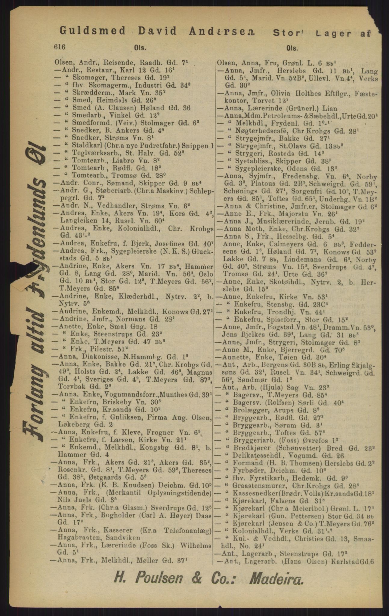 Kristiania/Oslo adressebok, PUBL/-, 1902, p. 616