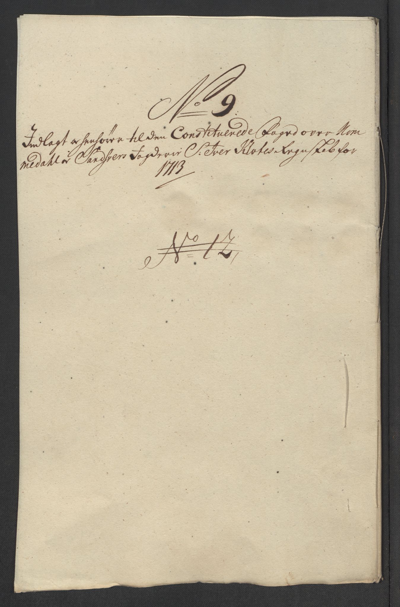 Rentekammeret inntil 1814, Reviderte regnskaper, Fogderegnskap, AV/RA-EA-4092/R24/L1588: Fogderegnskap Numedal og Sandsvær, 1713, p. 282