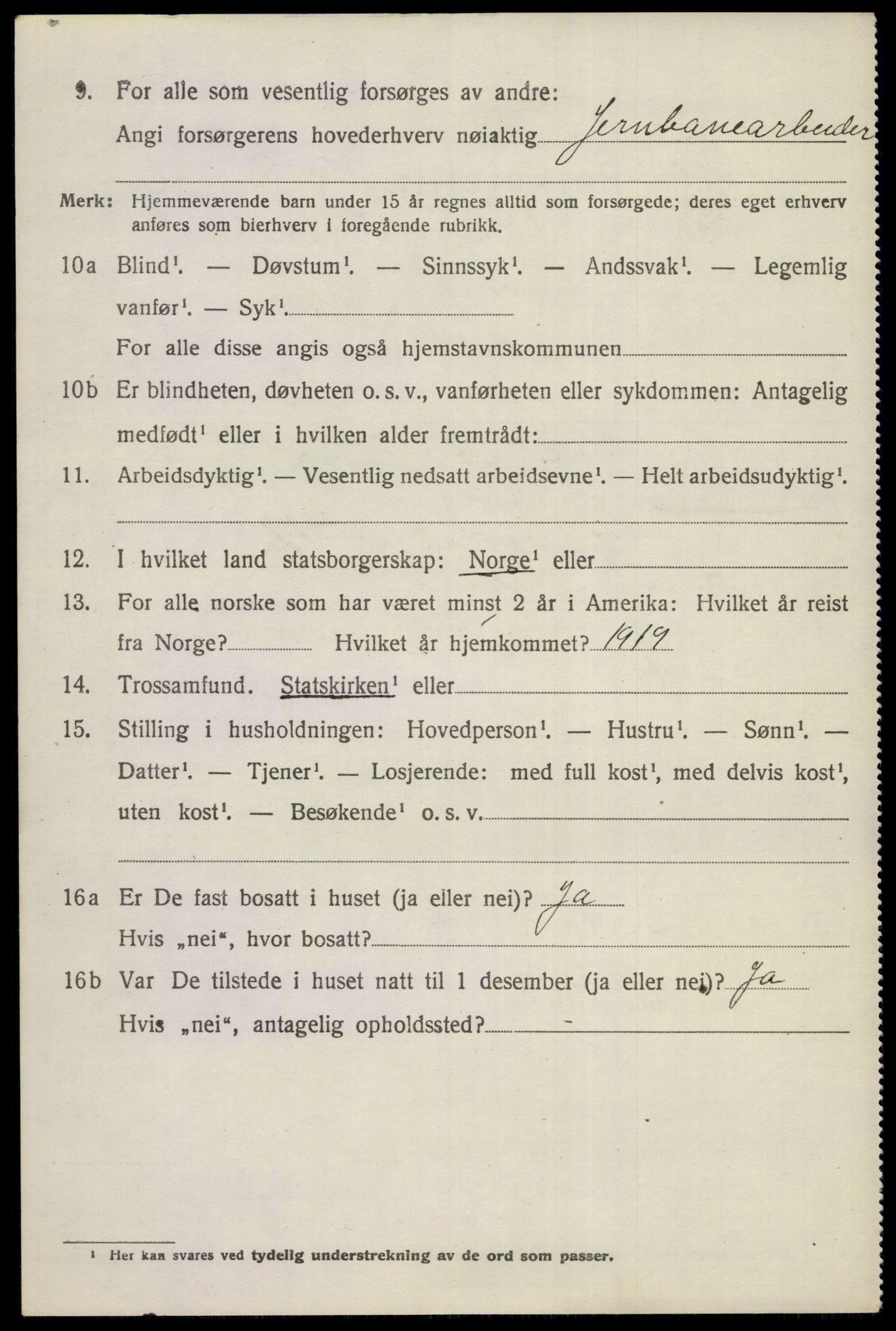 SAKO, 1920 census for Nes (Buskerud), 1920, p. 4999