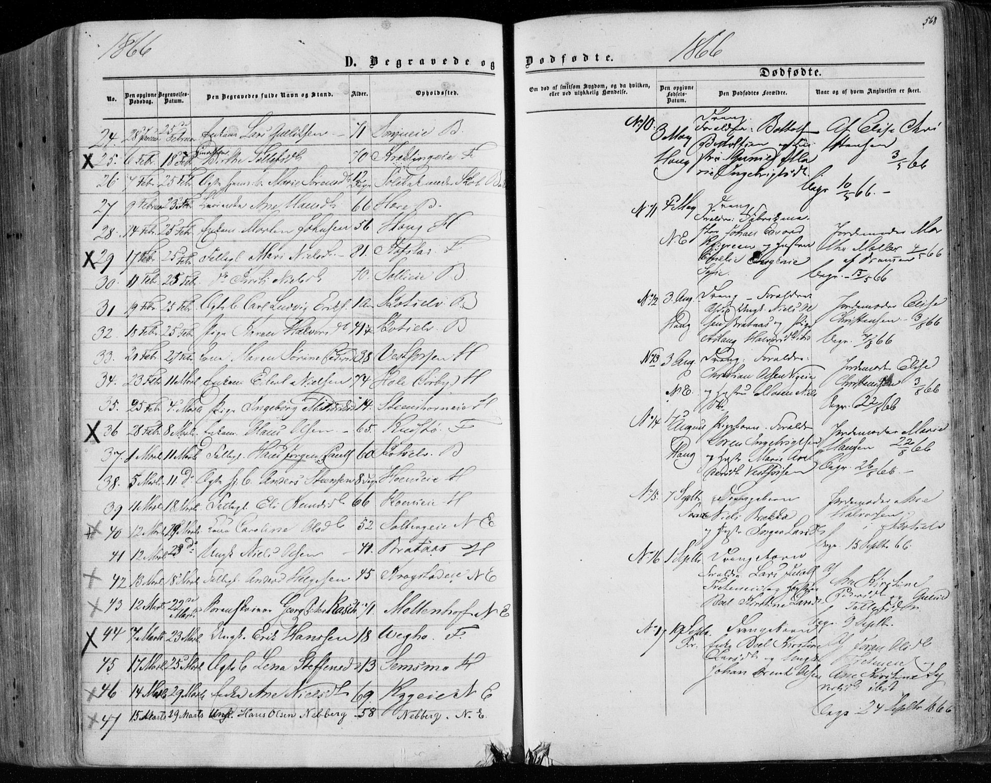 Eiker kirkebøker, SAKO/A-4/F/Fa/L0016: Parish register (official) no. I 16, 1860-1868, p. 568