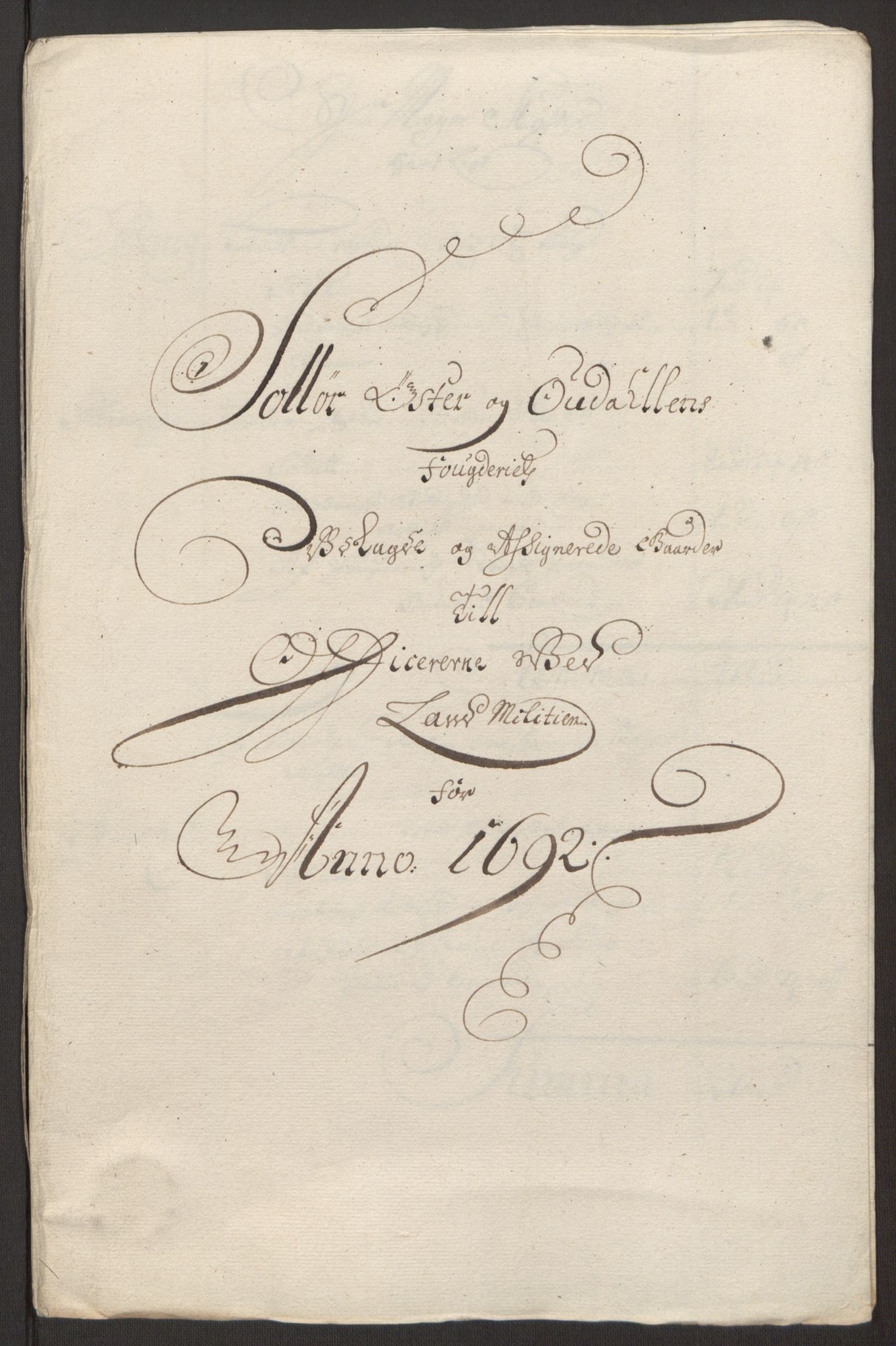 Rentekammeret inntil 1814, Reviderte regnskaper, Fogderegnskap, RA/EA-4092/R13/L0830: Fogderegnskap Solør, Odal og Østerdal, 1692, p. 423