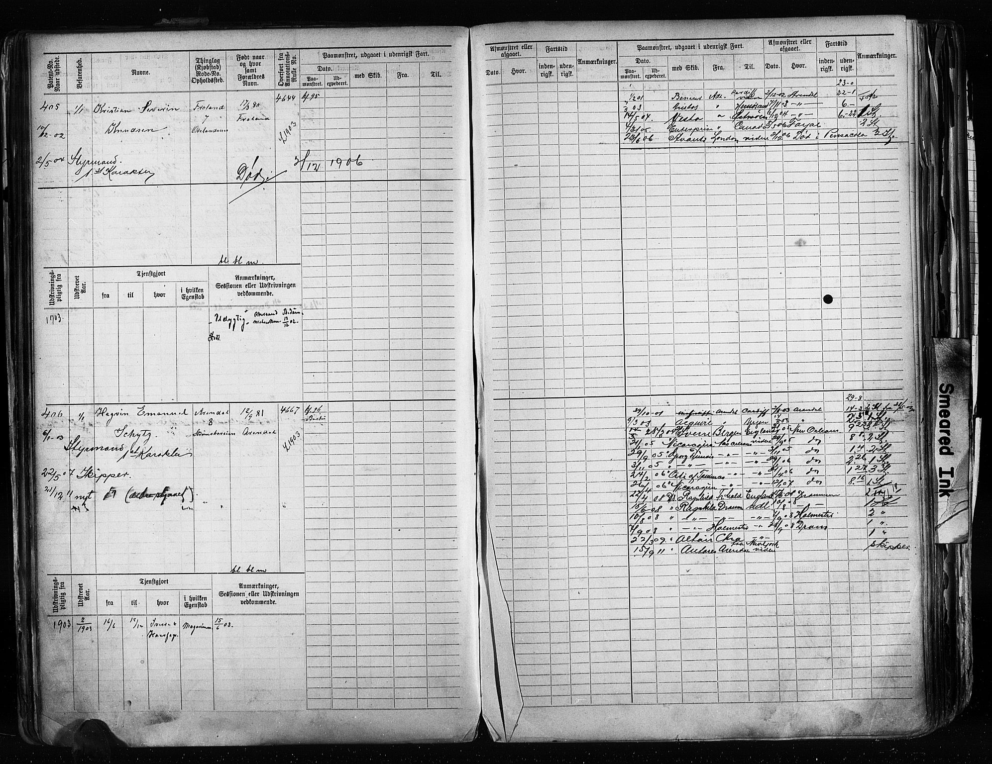 Arendal mønstringskrets, AV/SAK-2031-0012/F/Fb/L0020: Hovedrulle A nr 217-968, S-18, 1900-1910, p. 98