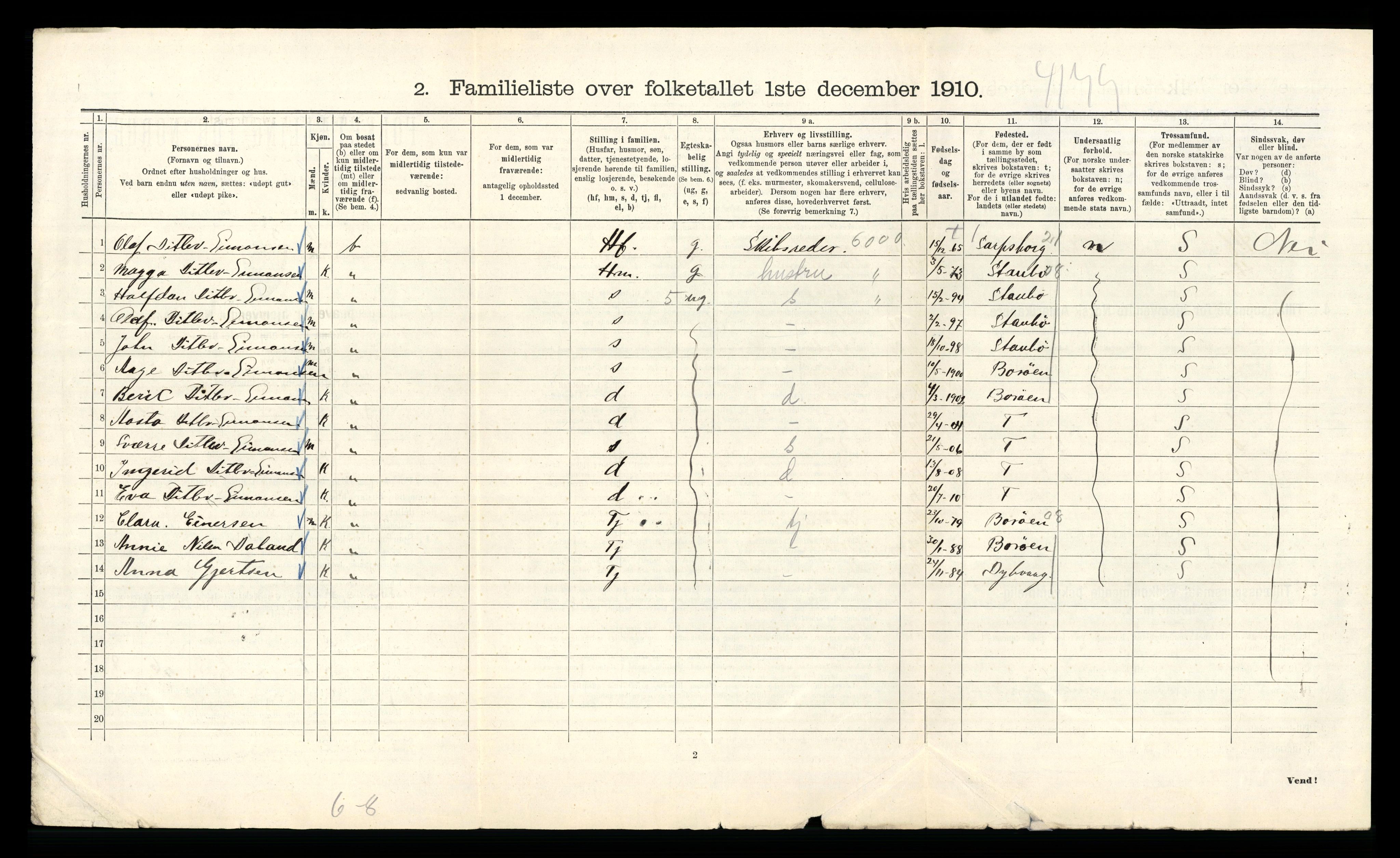 RA, 1910 census for Kristiania, 1910, p. 31918