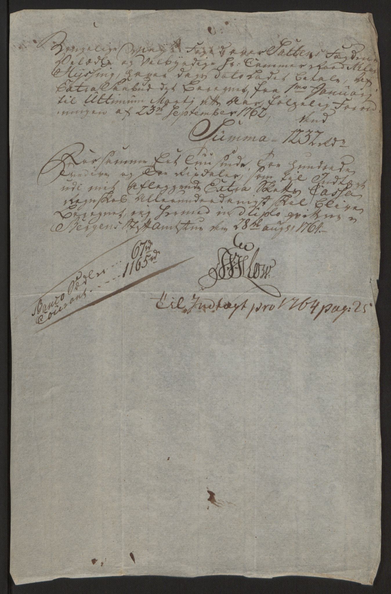 Rentekammeret inntil 1814, Reviderte regnskaper, Fogderegnskap, RA/EA-4092/R66/L4670: Ekstraskatten Salten, 1762-1764, p. 399