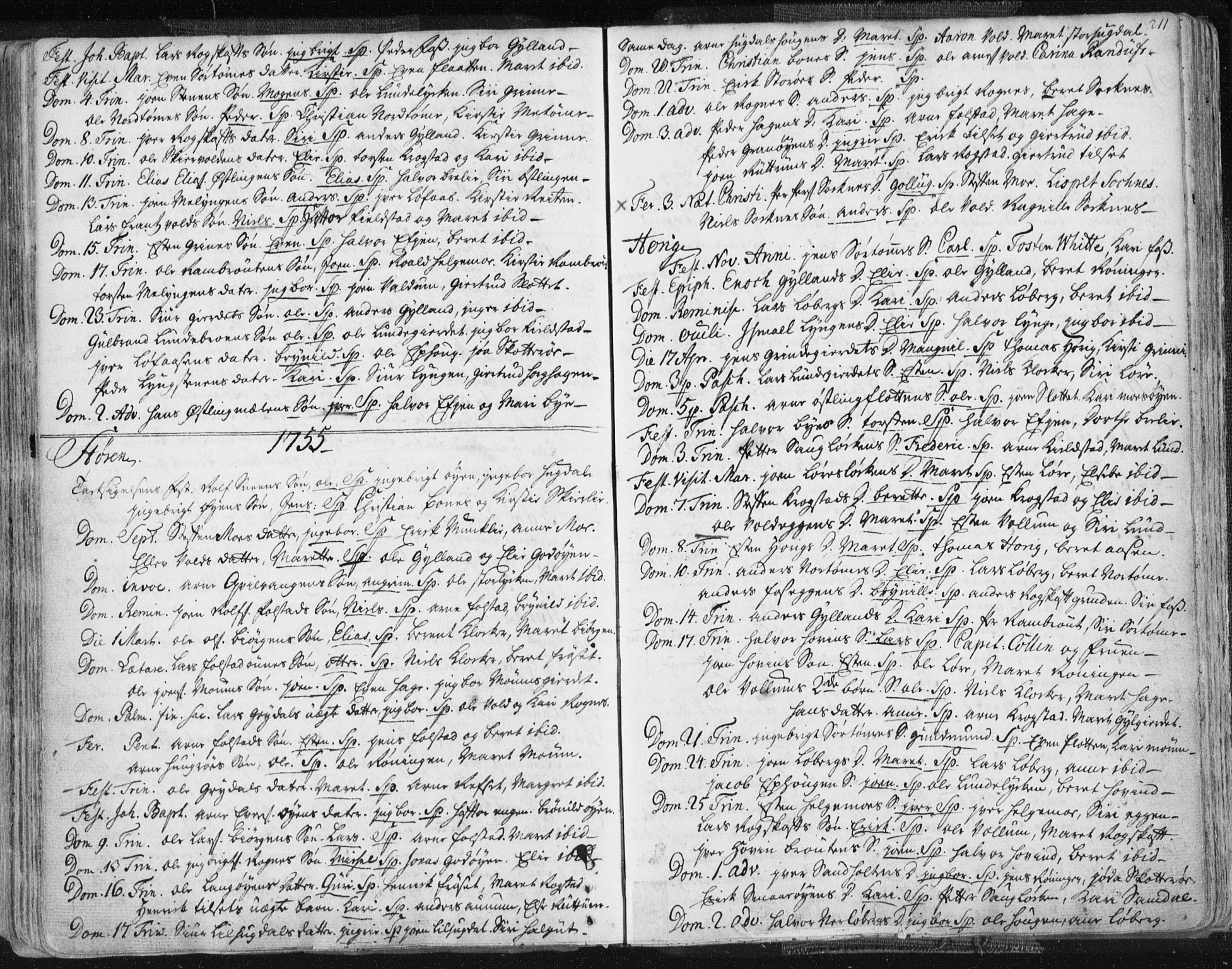 Ministerialprotokoller, klokkerbøker og fødselsregistre - Sør-Trøndelag, SAT/A-1456/687/L0991: Parish register (official) no. 687A02, 1747-1790, p. 211
