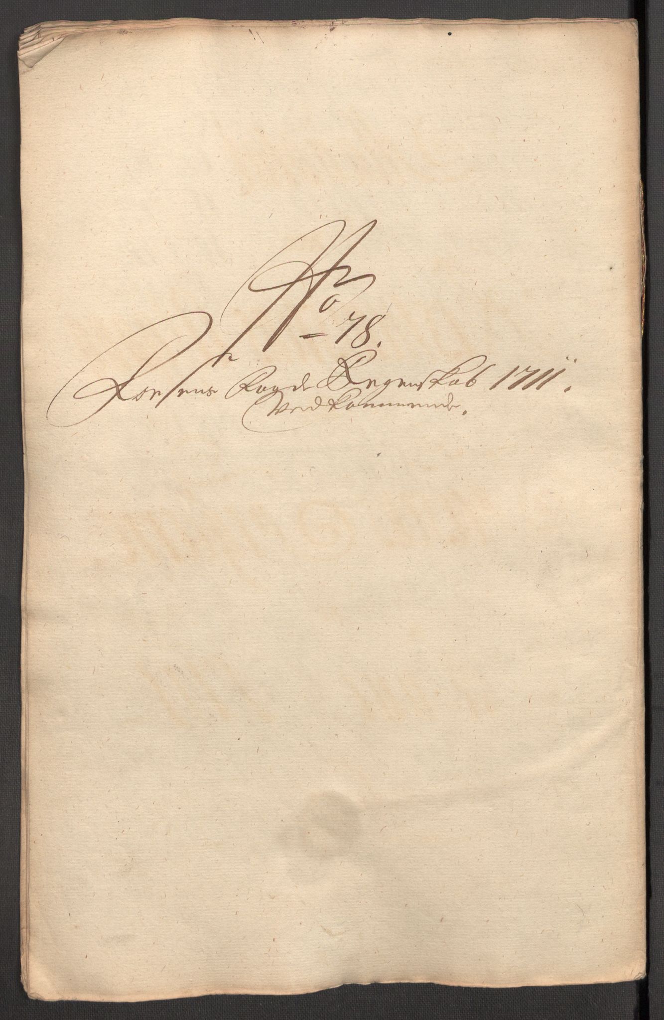 Rentekammeret inntil 1814, Reviderte regnskaper, Fogderegnskap, RA/EA-4092/R57/L3860: Fogderegnskap Fosen, 1711, p. 212