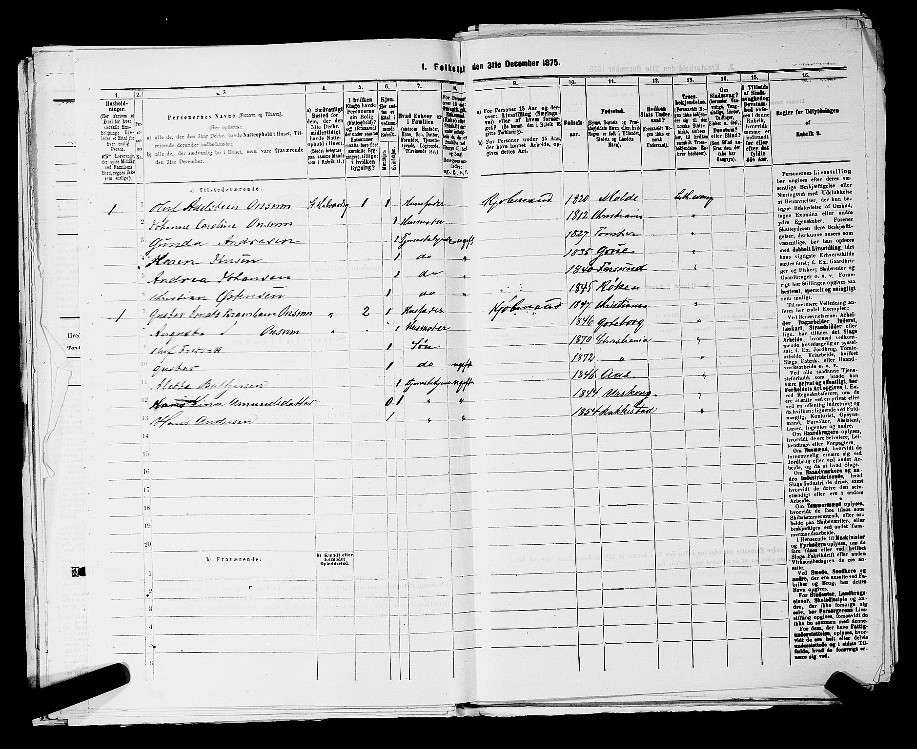 RA, 1875 census for 0301 Kristiania, 1875, p. 8606