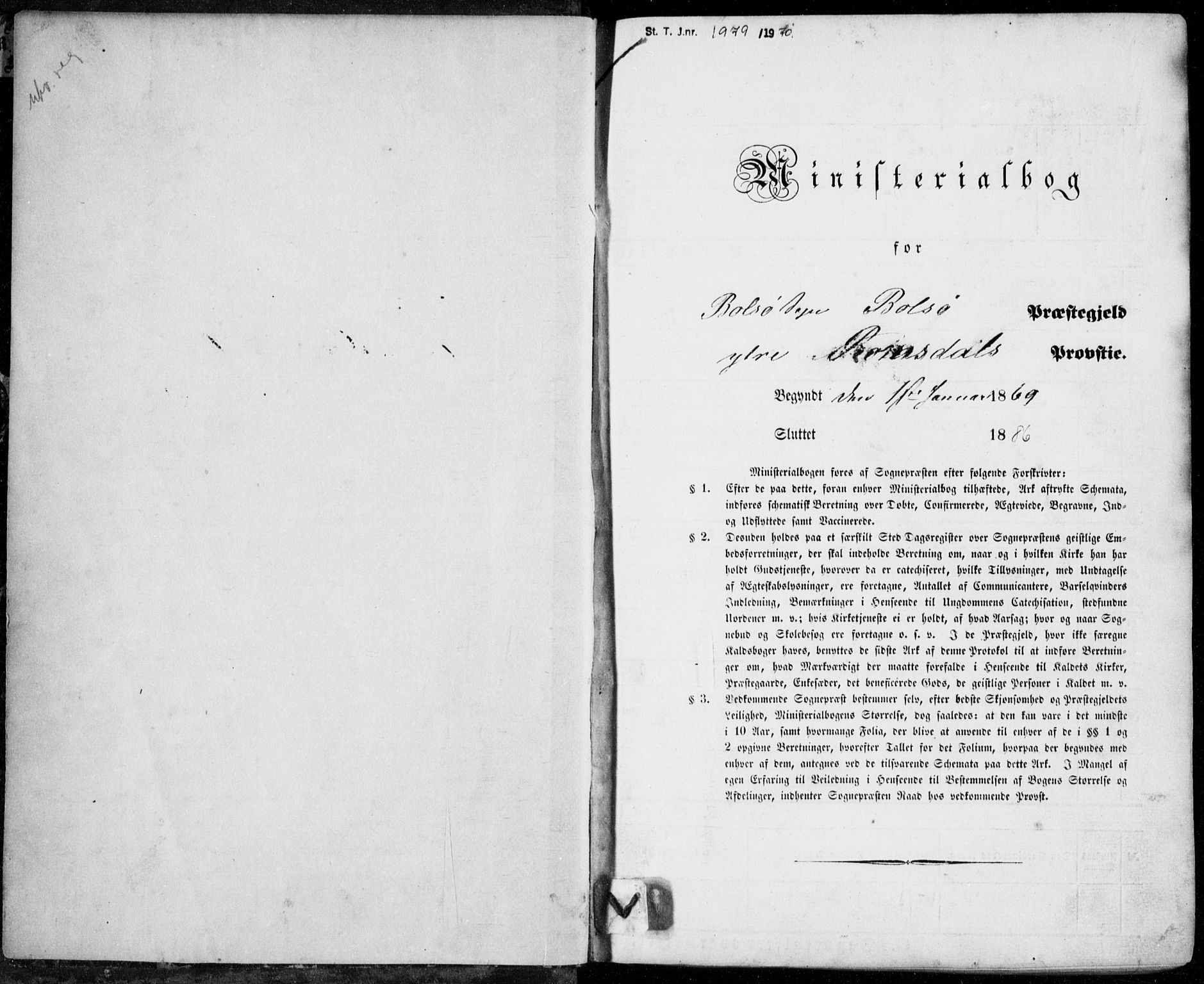 Ministerialprotokoller, klokkerbøker og fødselsregistre - Møre og Romsdal, SAT/A-1454/555/L0655: Parish register (official) no. 555A05, 1869-1886