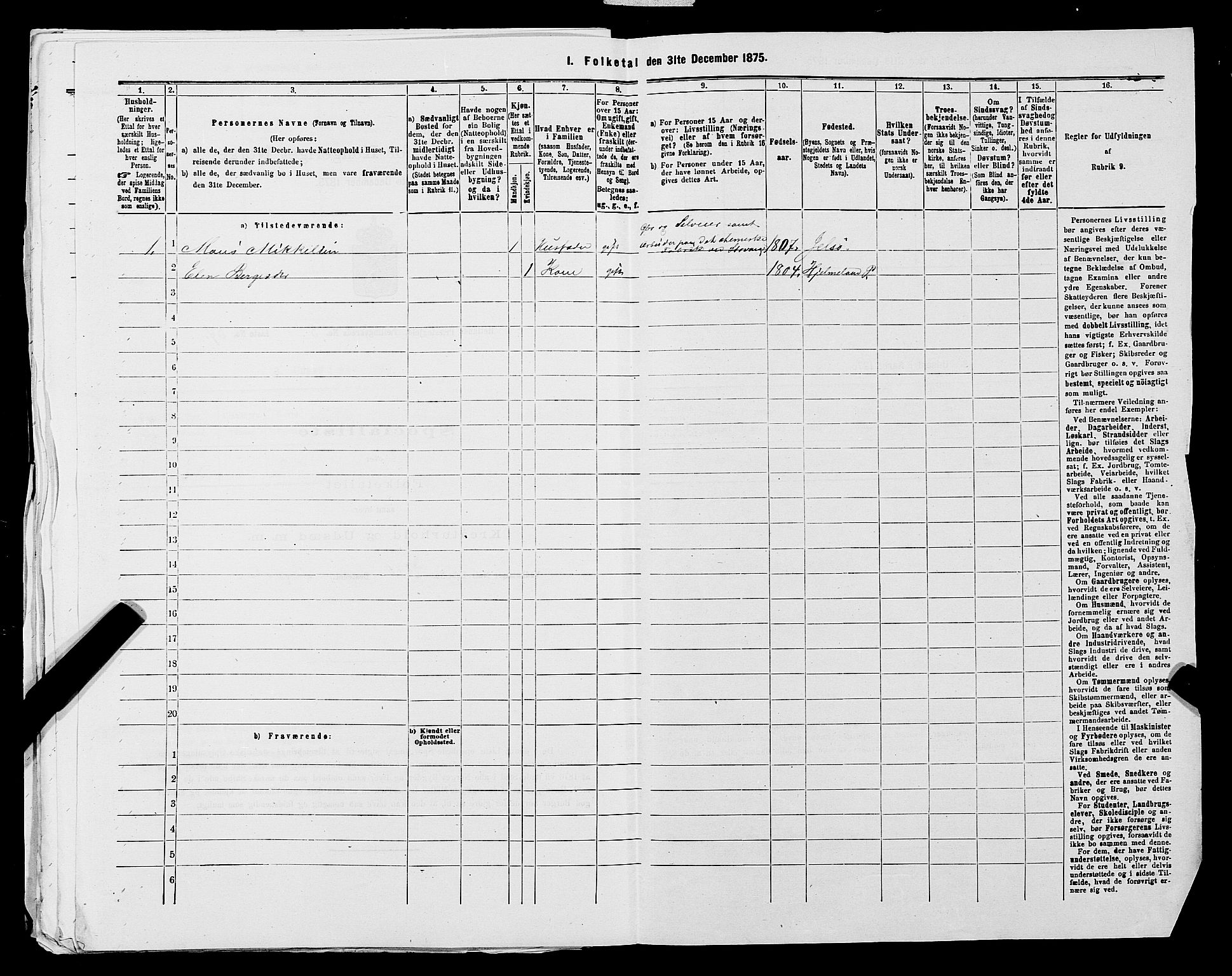 SAST, 1875 census for 1126P Hetland, 1875, p. 1795