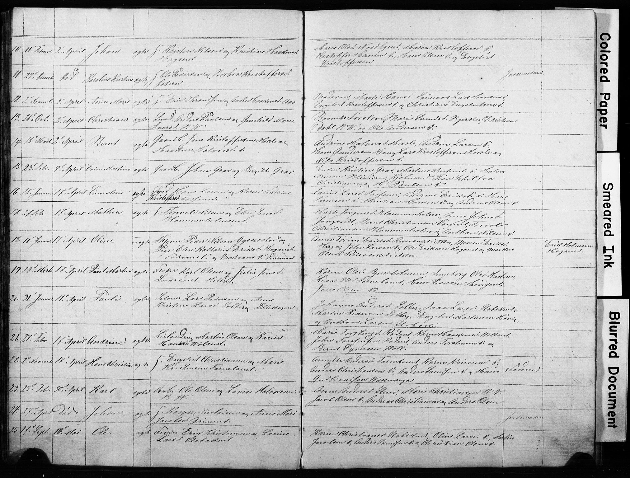 Asker prestekontor Kirkebøker, SAO/A-10256a/G/Gc/L0001: Parish register (copy) no. III 1, 1854-1873