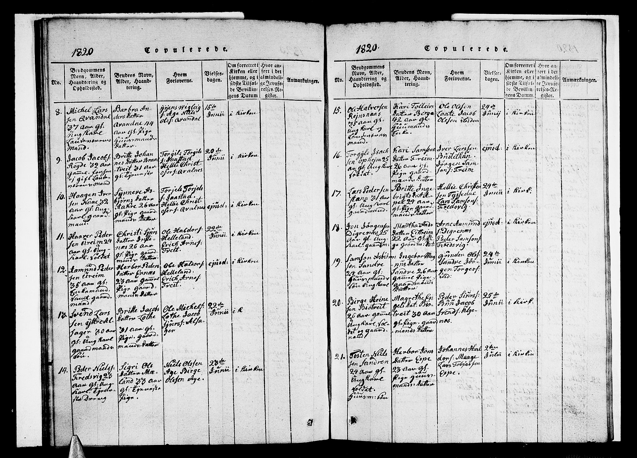 Ullensvang sokneprestembete, AV/SAB-A-78701/H/Haa: Parish register (official) no. A 9, 1819-1826