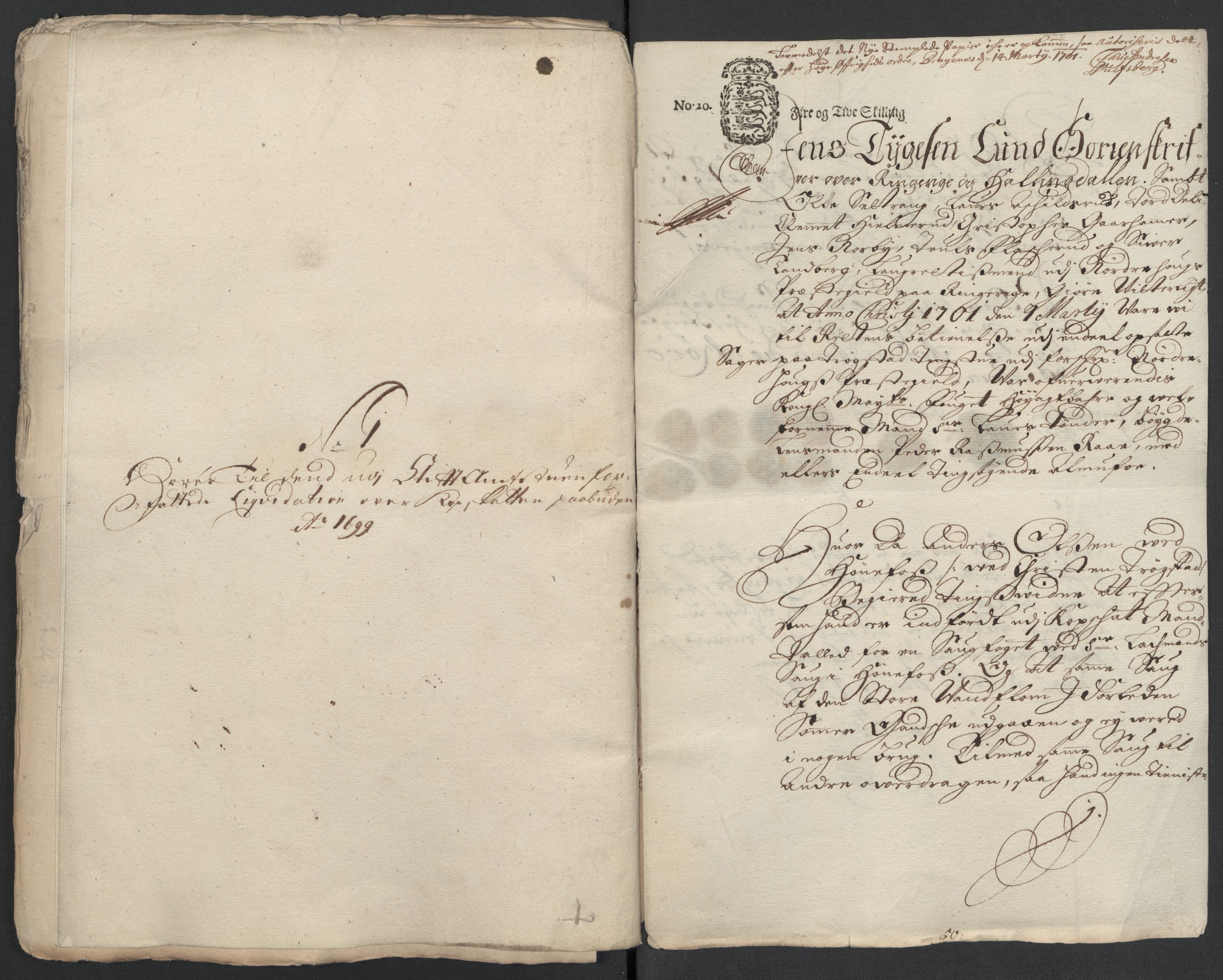 Rentekammeret inntil 1814, Reviderte regnskaper, Fogderegnskap, AV/RA-EA-4092/R22/L1457: Fogderegnskap Ringerike, Hallingdal og Buskerud, 1700, p. 49