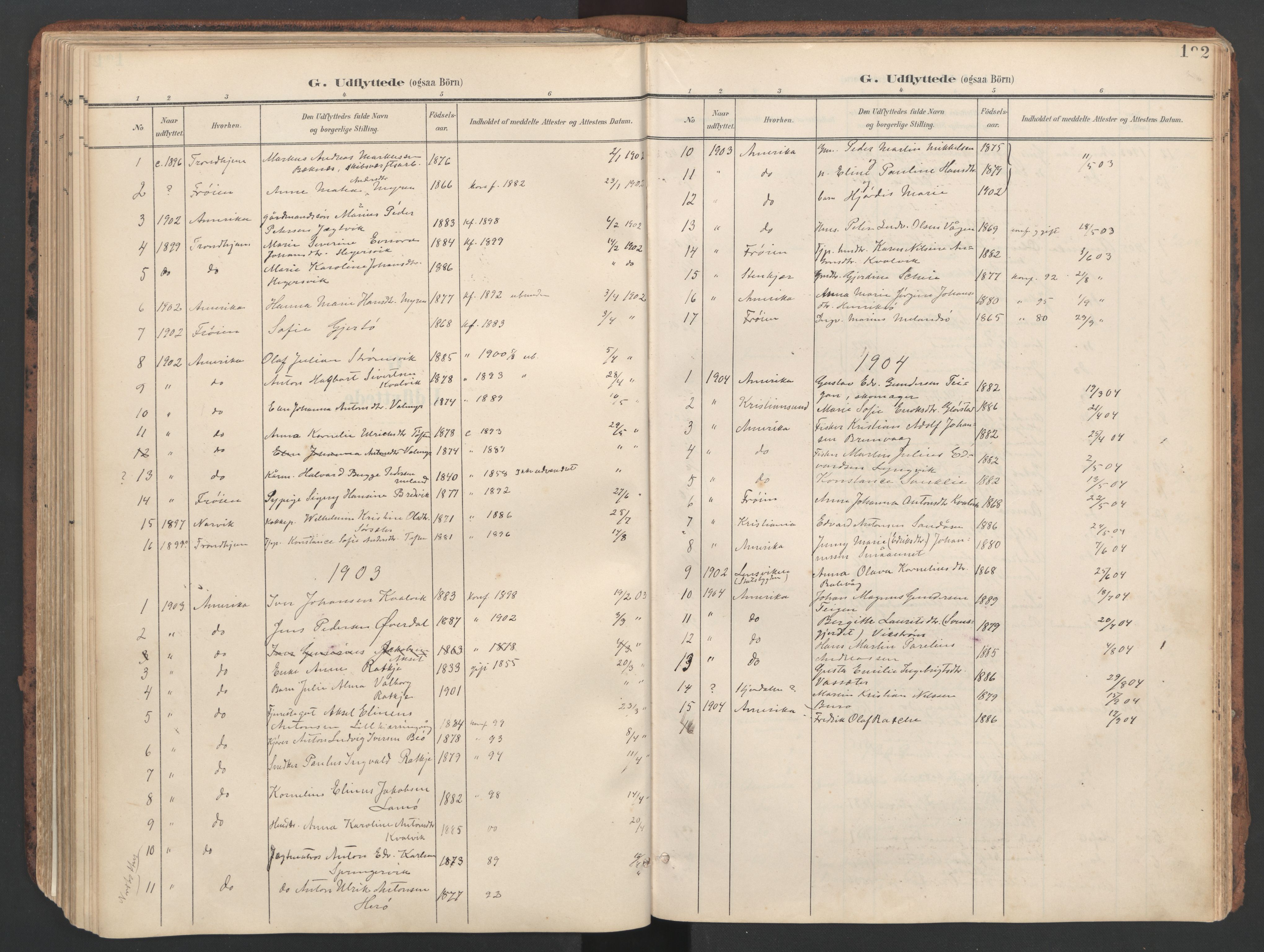 Ministerialprotokoller, klokkerbøker og fødselsregistre - Sør-Trøndelag, SAT/A-1456/634/L0537: Parish register (official) no. 634A13, 1896-1922, p. 192