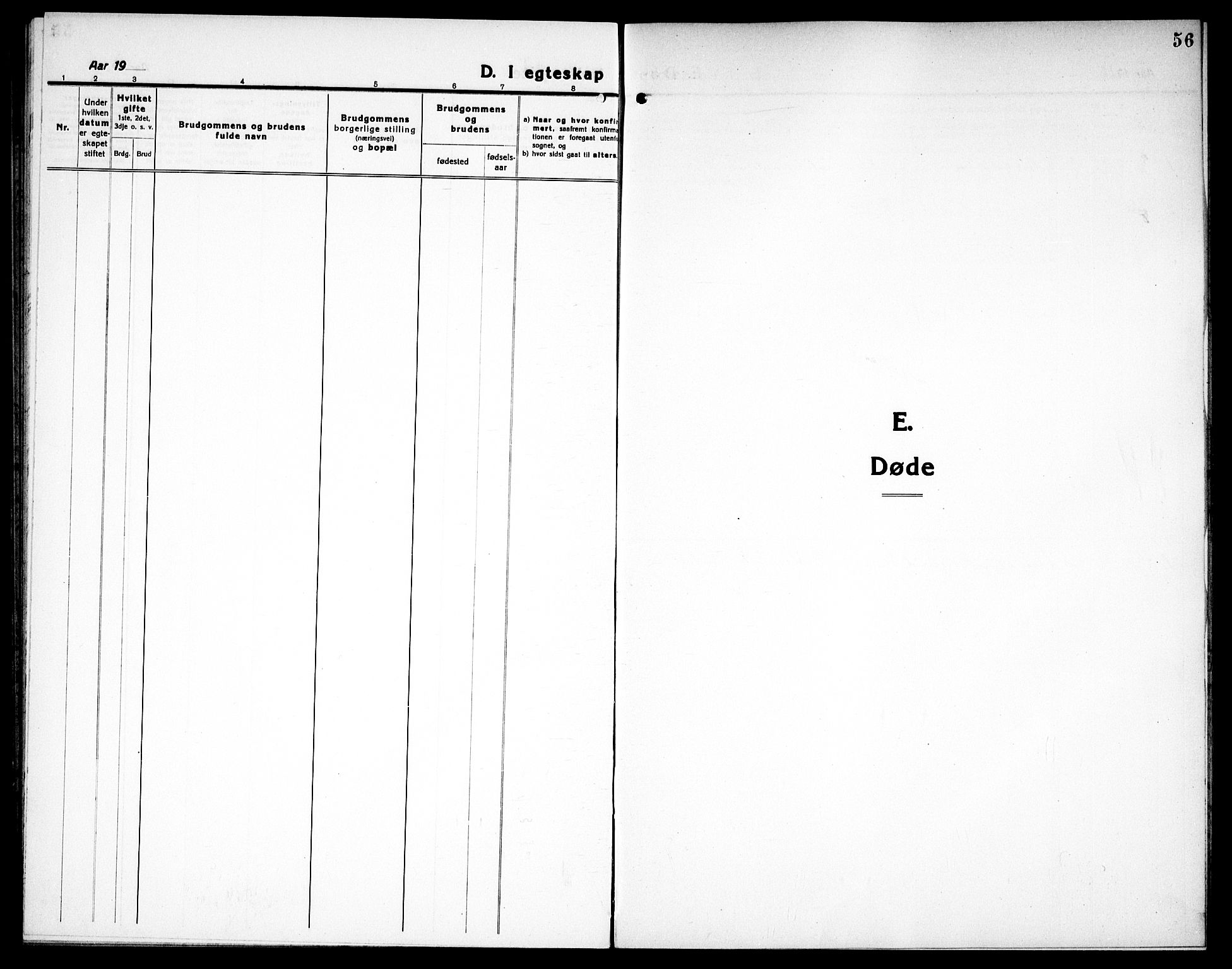 Spydeberg prestekontor Kirkebøker, SAO/A-10924/G/Gc/L0002: Parish register (copy) no. III 2, 1918-1939, p. 56