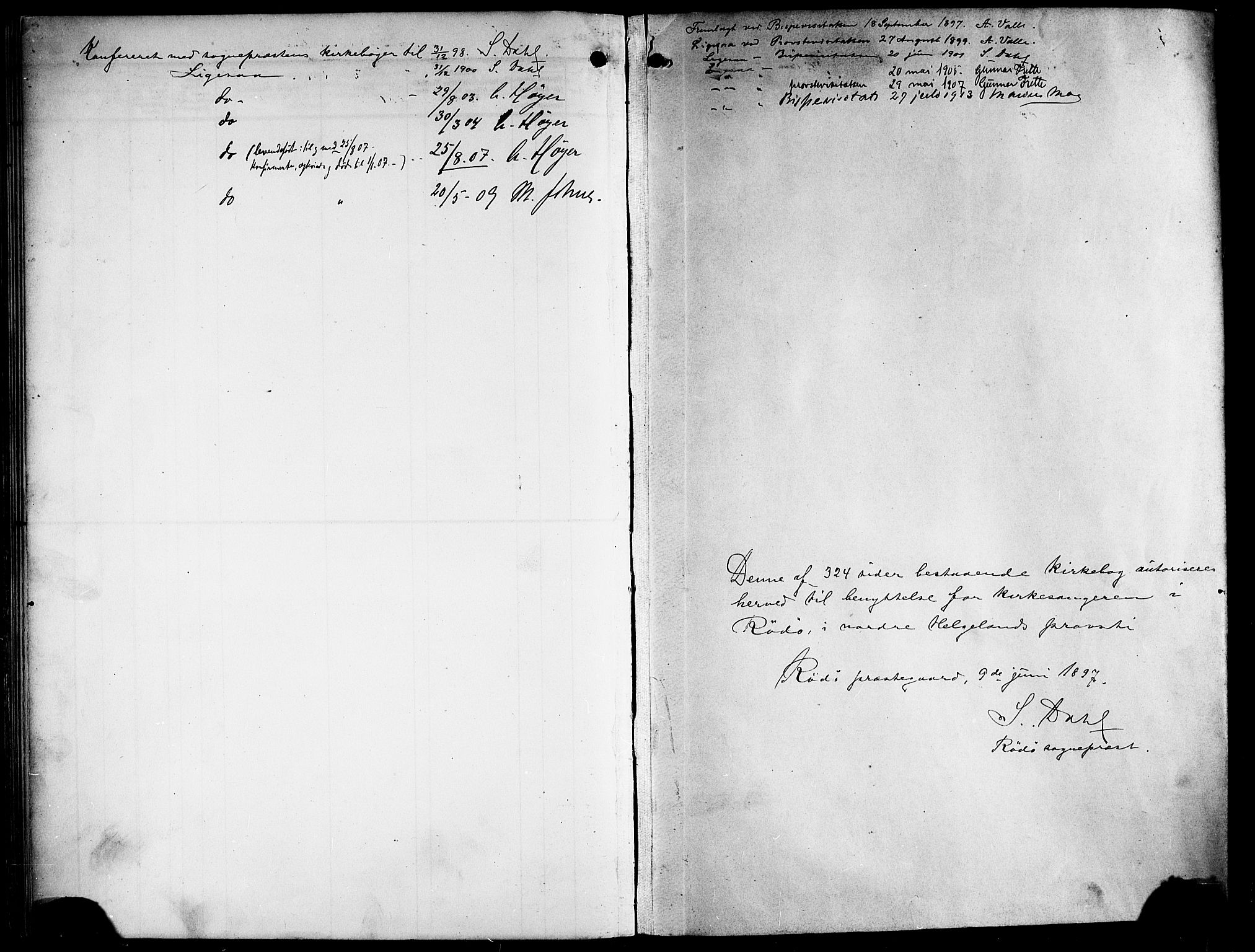 Ministerialprotokoller, klokkerbøker og fødselsregistre - Nordland, SAT/A-1459/841/L0621: Parish register (copy) no. 841C05, 1897-1923