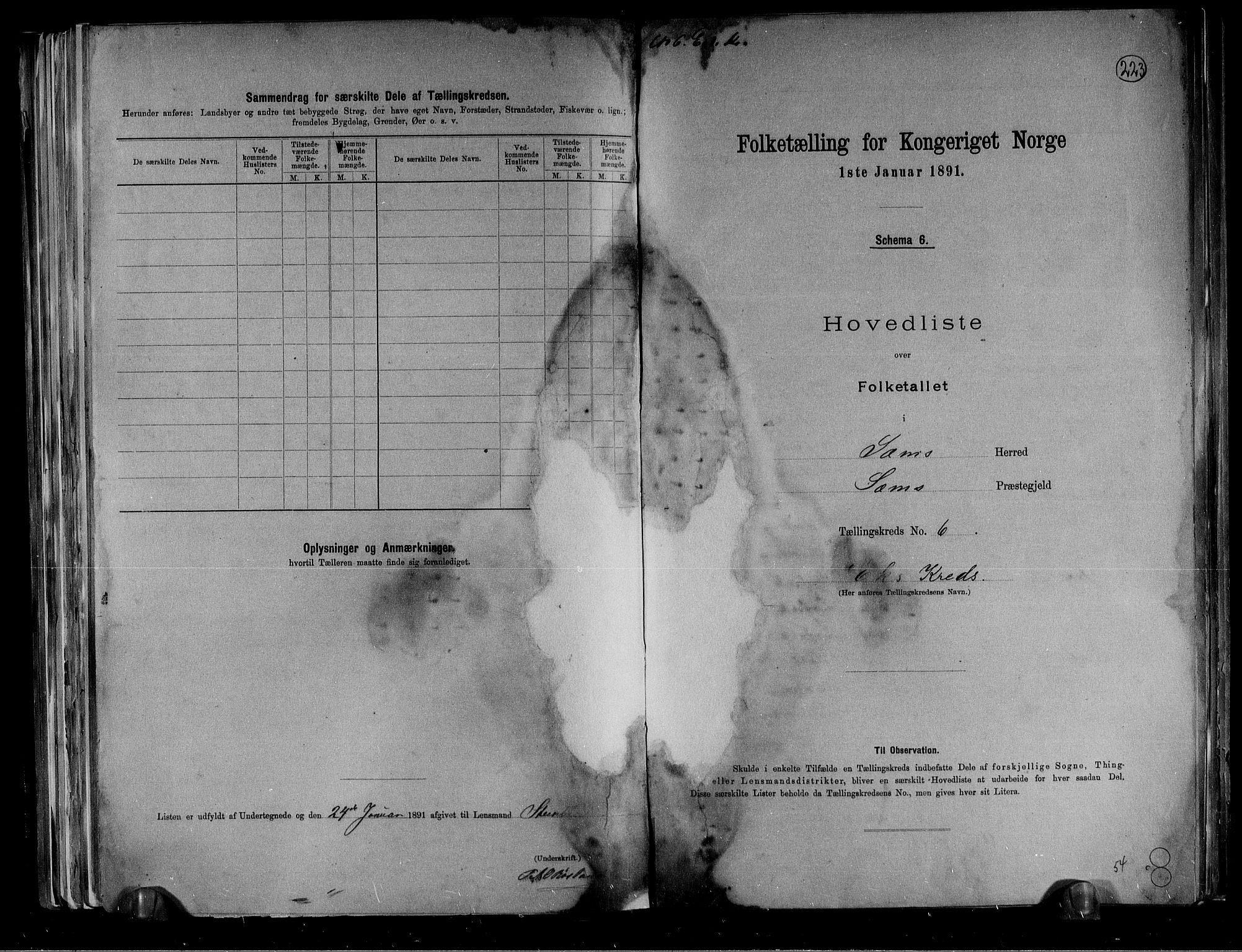 RA, 1891 census for 0721 Sem, 1891, p. 14