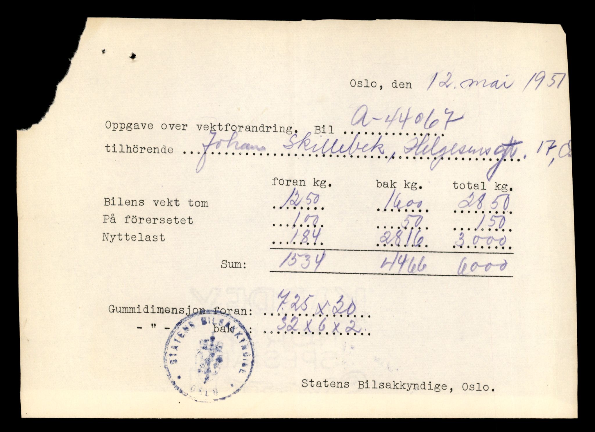Møre og Romsdal vegkontor - Ålesund trafikkstasjon, AV/SAT-A-4099/F/Fe/L0034: Registreringskort for kjøretøy T 12500 - T 12652, 1927-1998, p. 2500