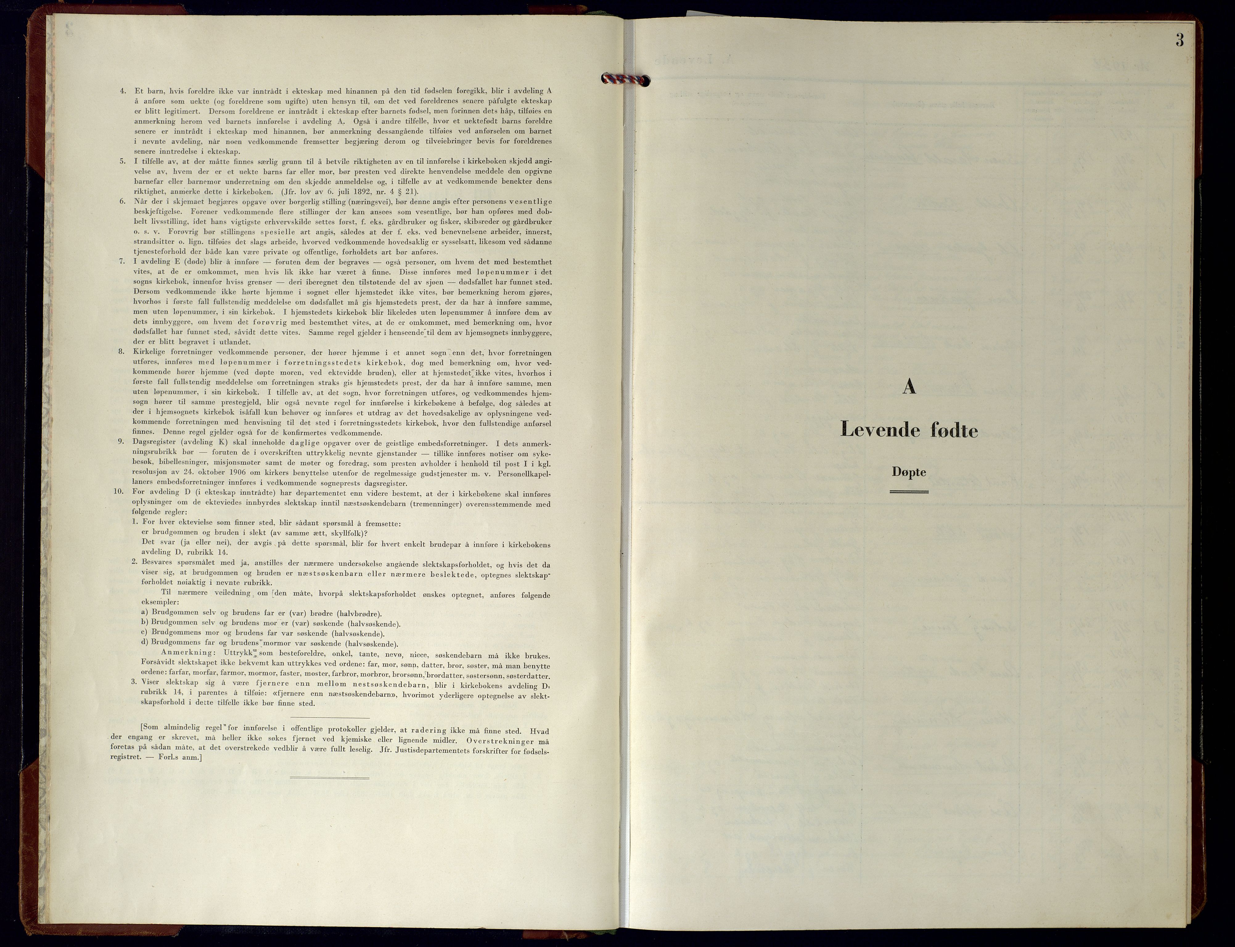 Vågsbygd sokneprestkontor, SAK/1111-0048/F/Fb/L0001: Parish register (copy) no. B-1, 1952-1967, p. 3