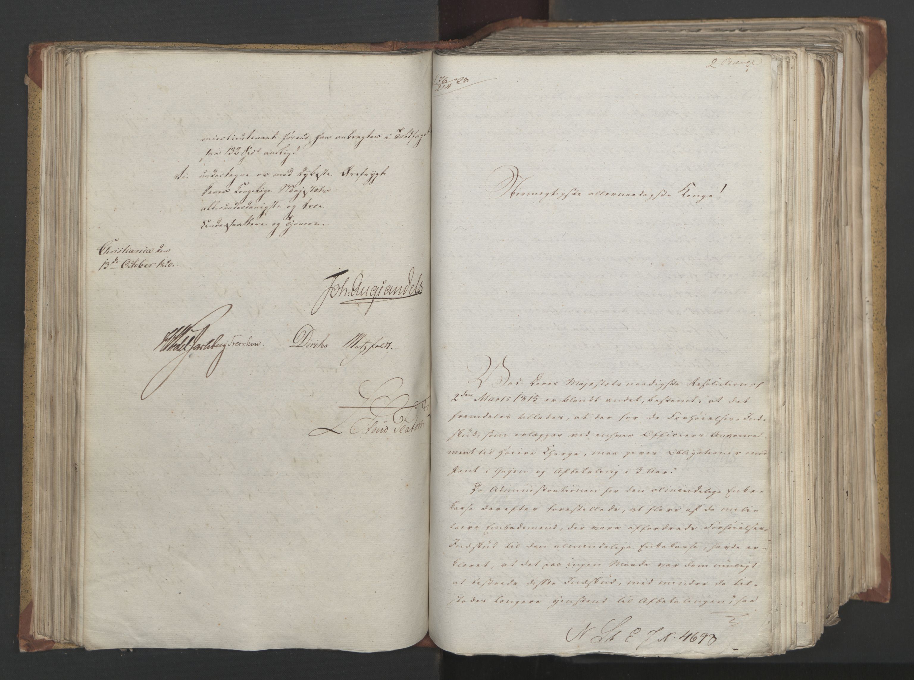 Statsrådsavdelingen i Stockholm, AV/RA-S-1003/D/Da/L0024: Regjeringsinnstillinger nr. 4663-4873, 1820, p. 118