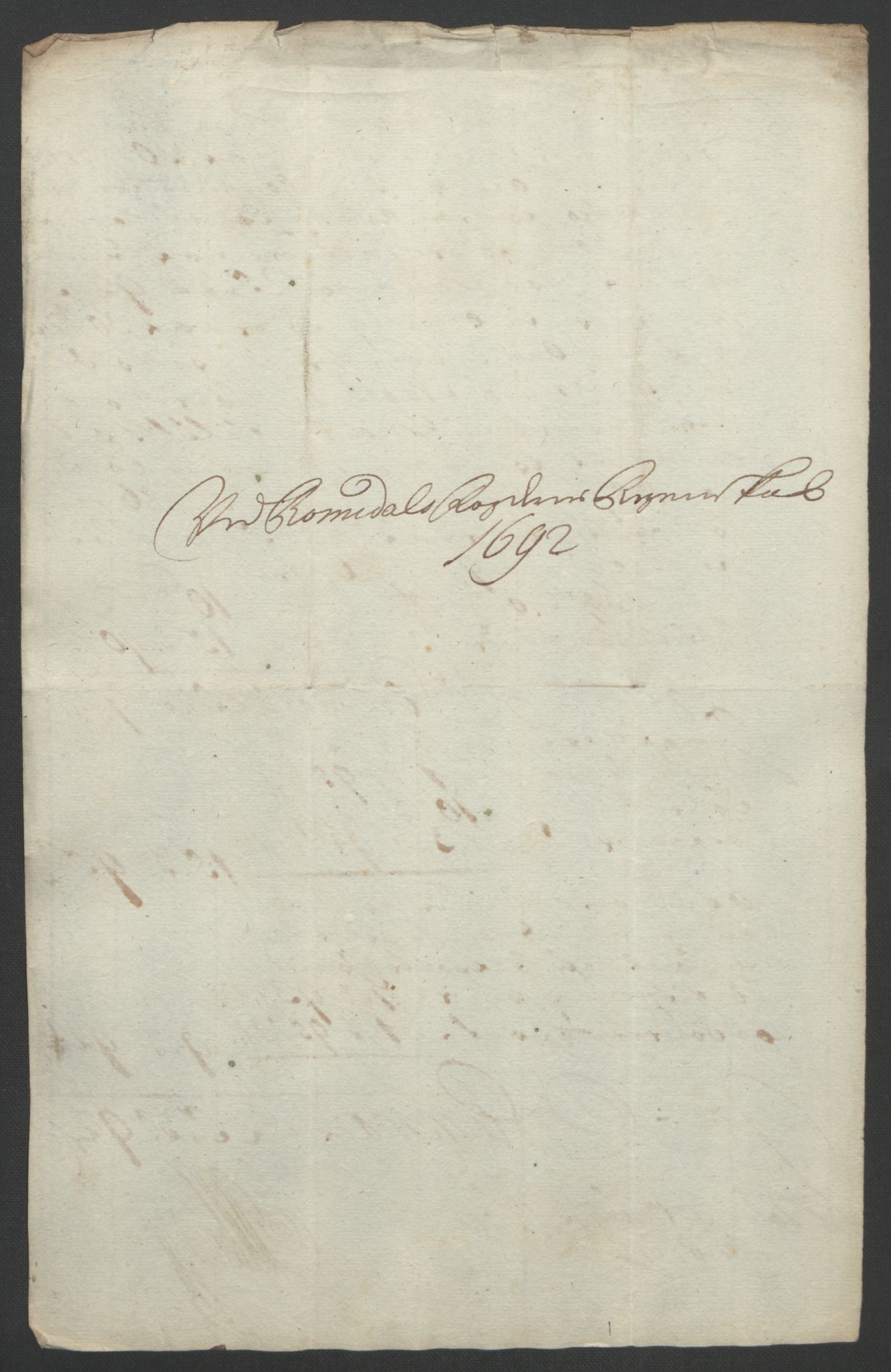 Rentekammeret inntil 1814, Reviderte regnskaper, Fogderegnskap, RA/EA-4092/R55/L3650: Fogderegnskap Romsdal, 1692, p. 171