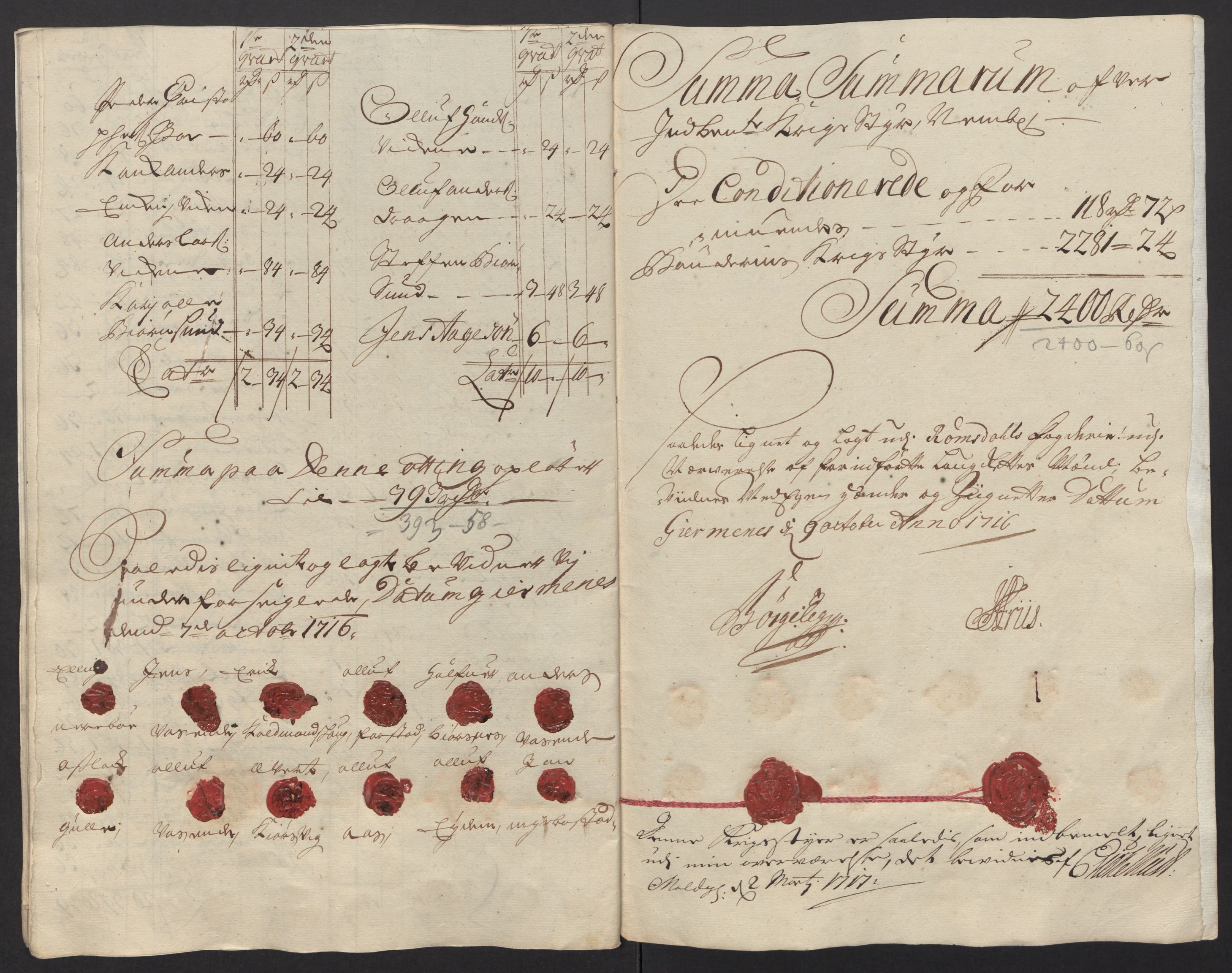 Rentekammeret inntil 1814, Reviderte regnskaper, Fogderegnskap, AV/RA-EA-4092/R55/L3663: Fogderegnskap Romsdal, 1715-1716, p. 378