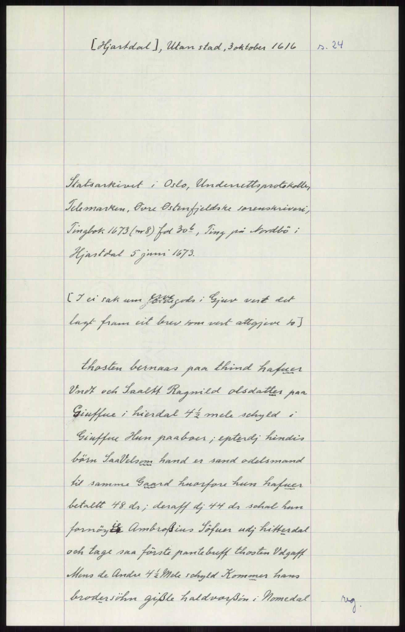 Samlinger til kildeutgivelse, Diplomavskriftsamlingen, AV/RA-EA-4053/H/Ha, p. 2143