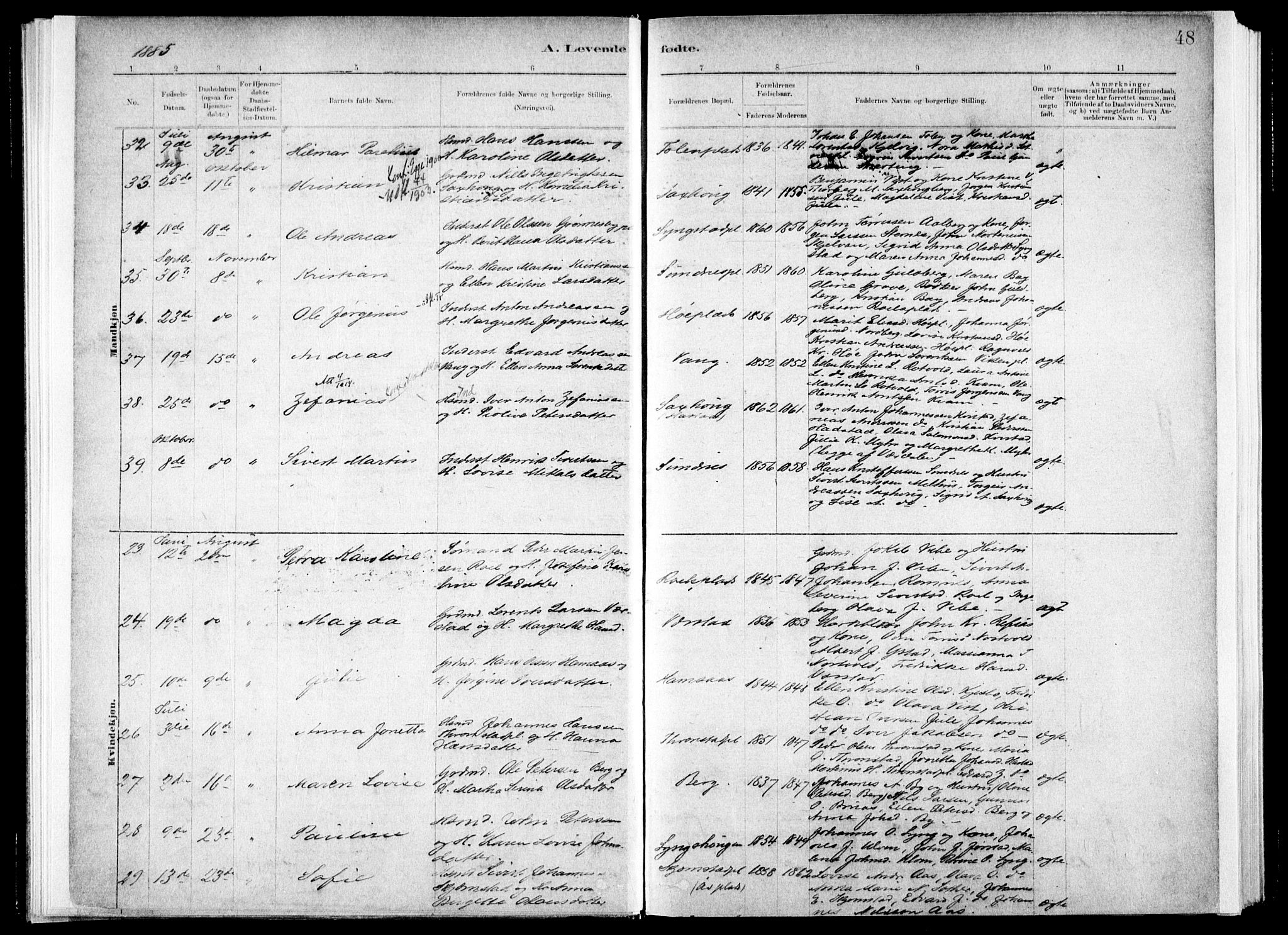 Ministerialprotokoller, klokkerbøker og fødselsregistre - Nord-Trøndelag, SAT/A-1458/730/L0285: Parish register (official) no. 730A10, 1879-1914, p. 48