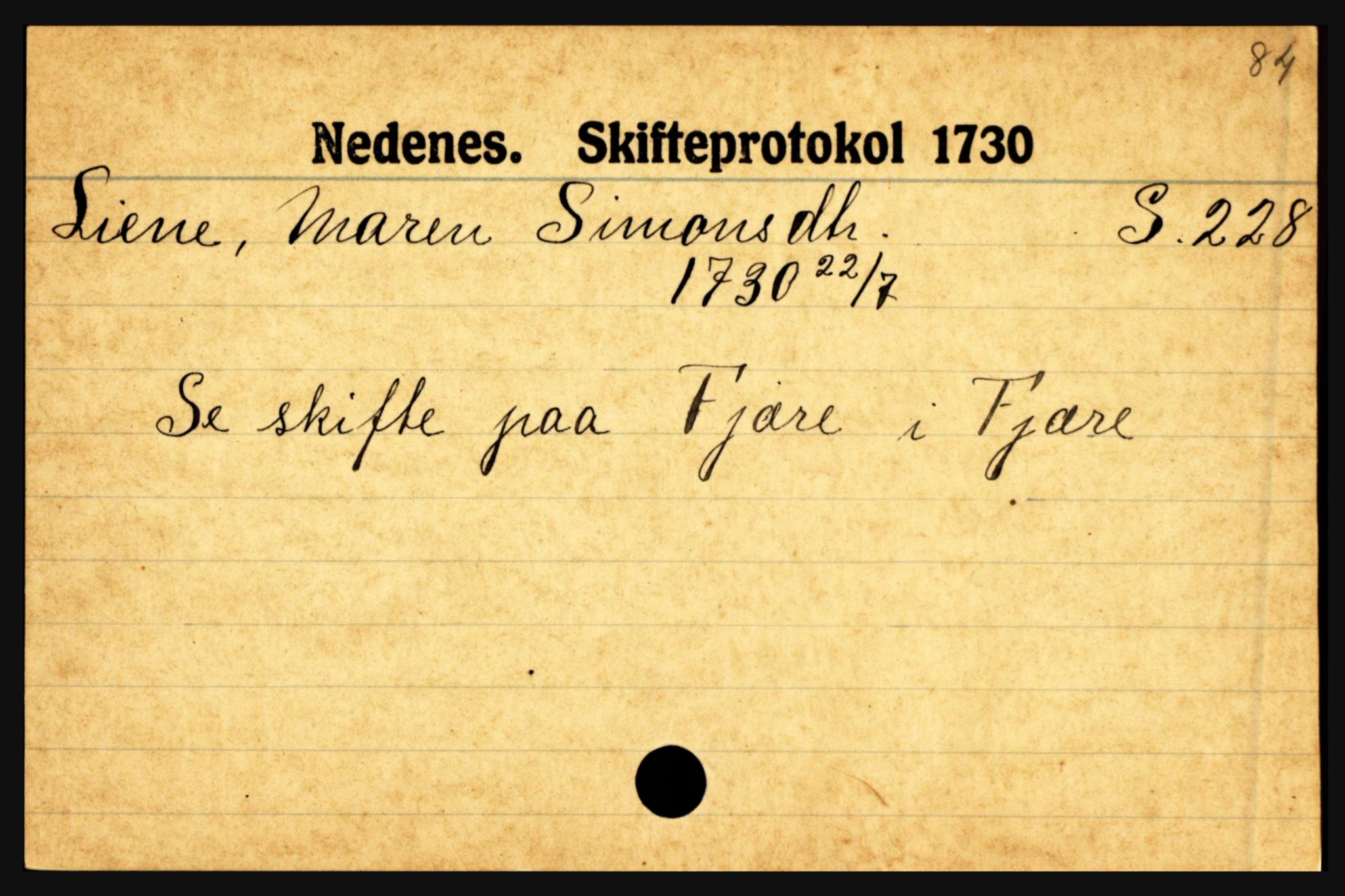 Nedenes sorenskriveri før 1824, AV/SAK-1221-0007/H, p. 17545