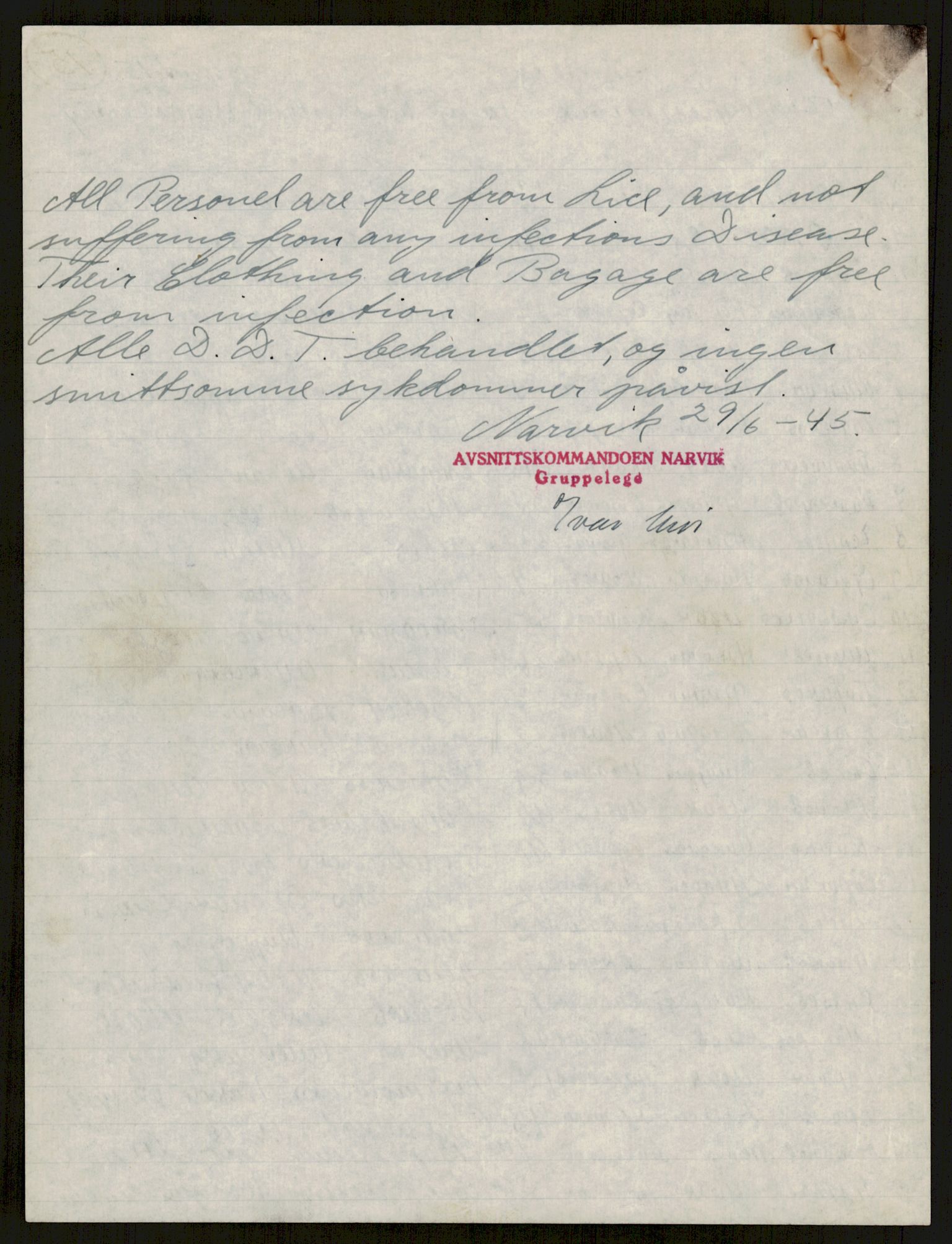 Flyktnings- og fangedirektoratet, Repatrieringskontoret, AV/RA-S-1681/D/Db/L0016: Displaced Persons (DPs) og sivile tyskere, 1945-1948, p. 347