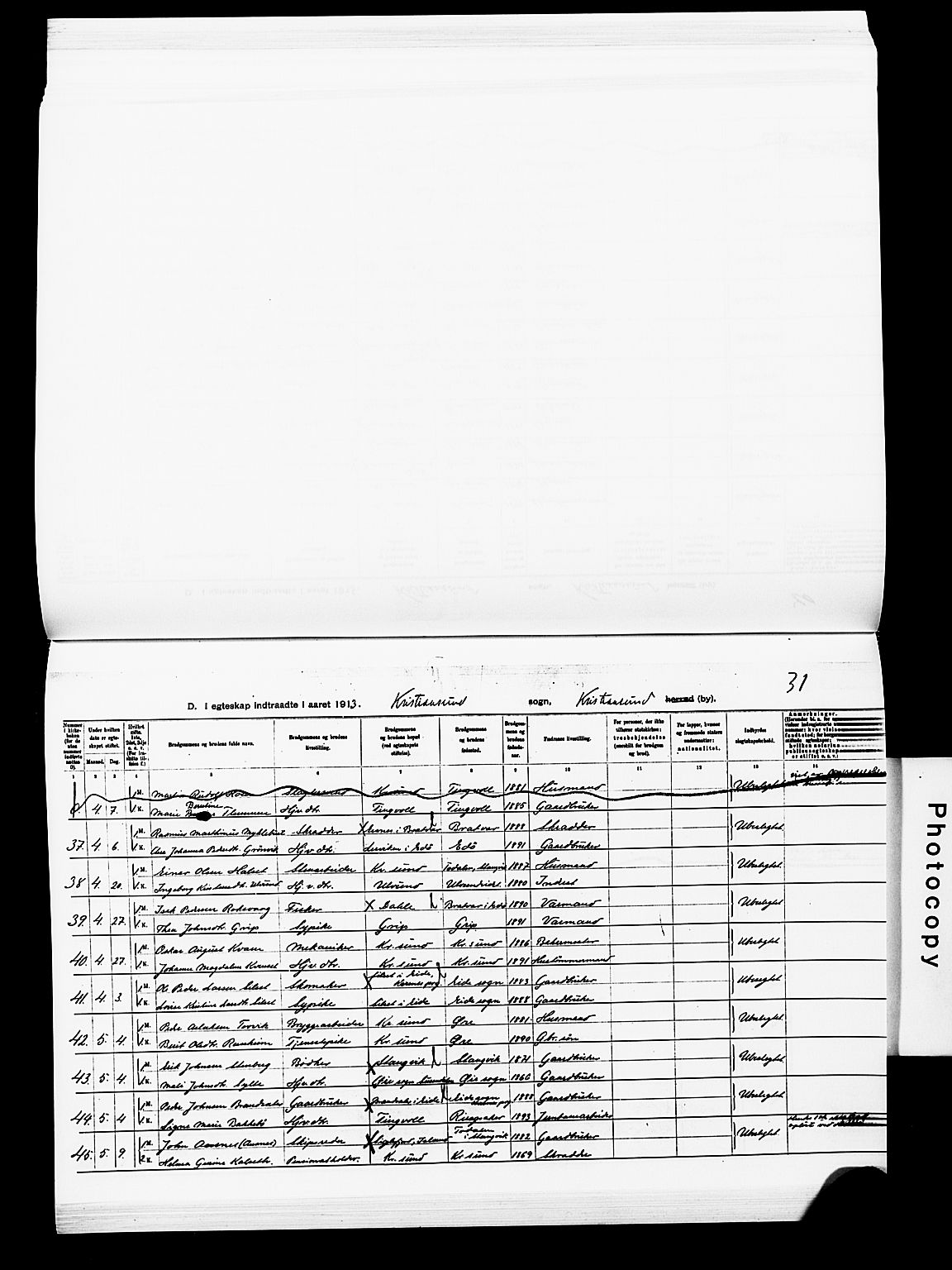 Ministerialprotokoller, klokkerbøker og fødselsregistre - Møre og Romsdal, AV/SAT-A-1454/572/L0859: Parish register (official) no. 572D03, 1903-1916