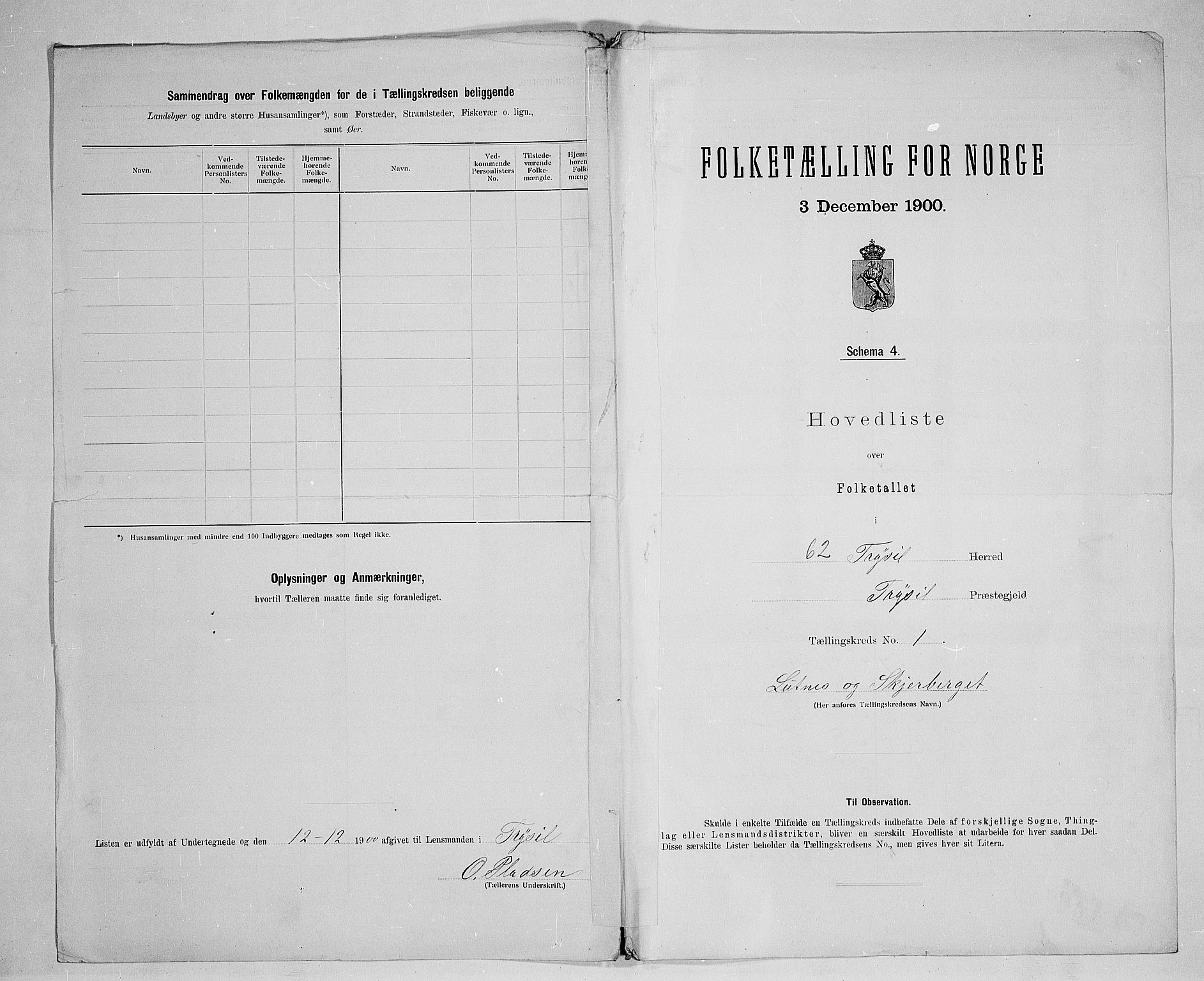 SAH, 1900 census for Trysil, 1900, p. 24