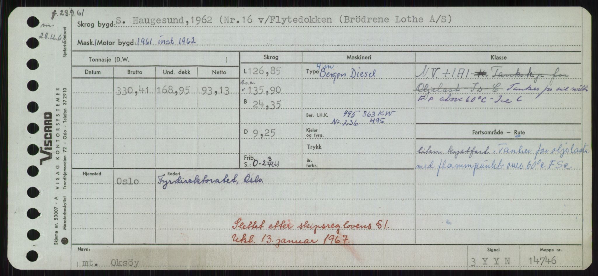 Sjøfartsdirektoratet med forløpere, Skipsmålingen, RA/S-1627/H/Ha/L0004/0002: Fartøy, Mas-R / Fartøy, Odin-R, p. 21