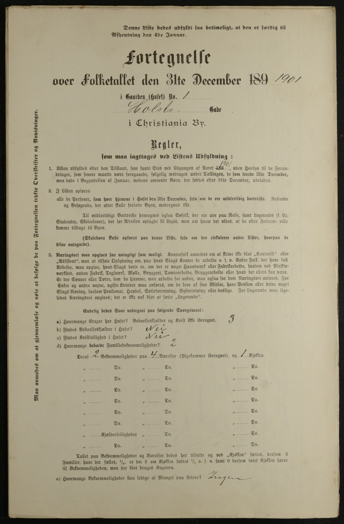OBA, Municipal Census 1901 for Kristiania, 1901, p. 6453