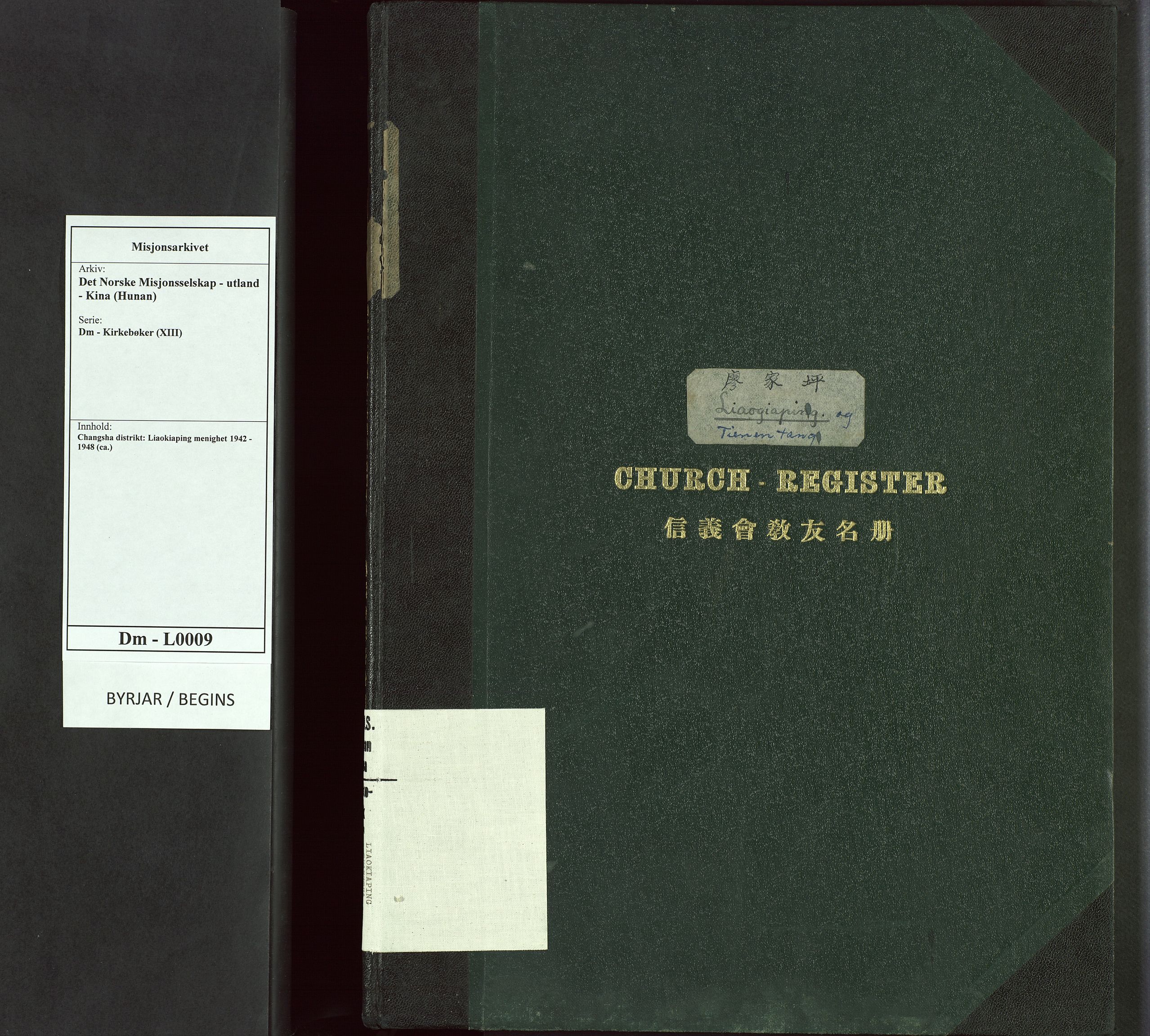 Det Norske Misjonsselskap - utland - Kina (Hunan), VID/MA-A-1065/Dm/L0009: Parish register (official) no. 54, 1942-1948