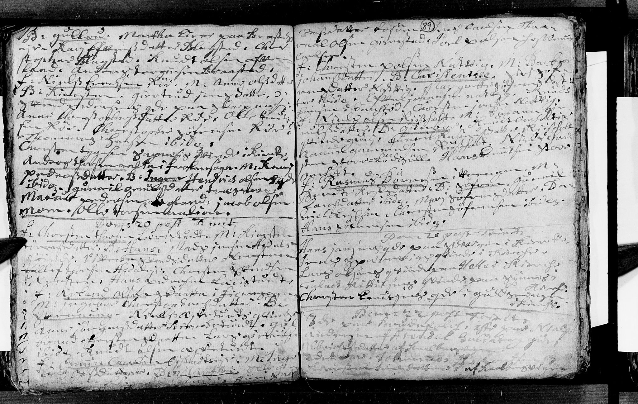 Øyestad sokneprestkontor, AV/SAK-1111-0049/F/Fa/L0003: Parish register (official) no. A 3, 1722-1730, p. 89