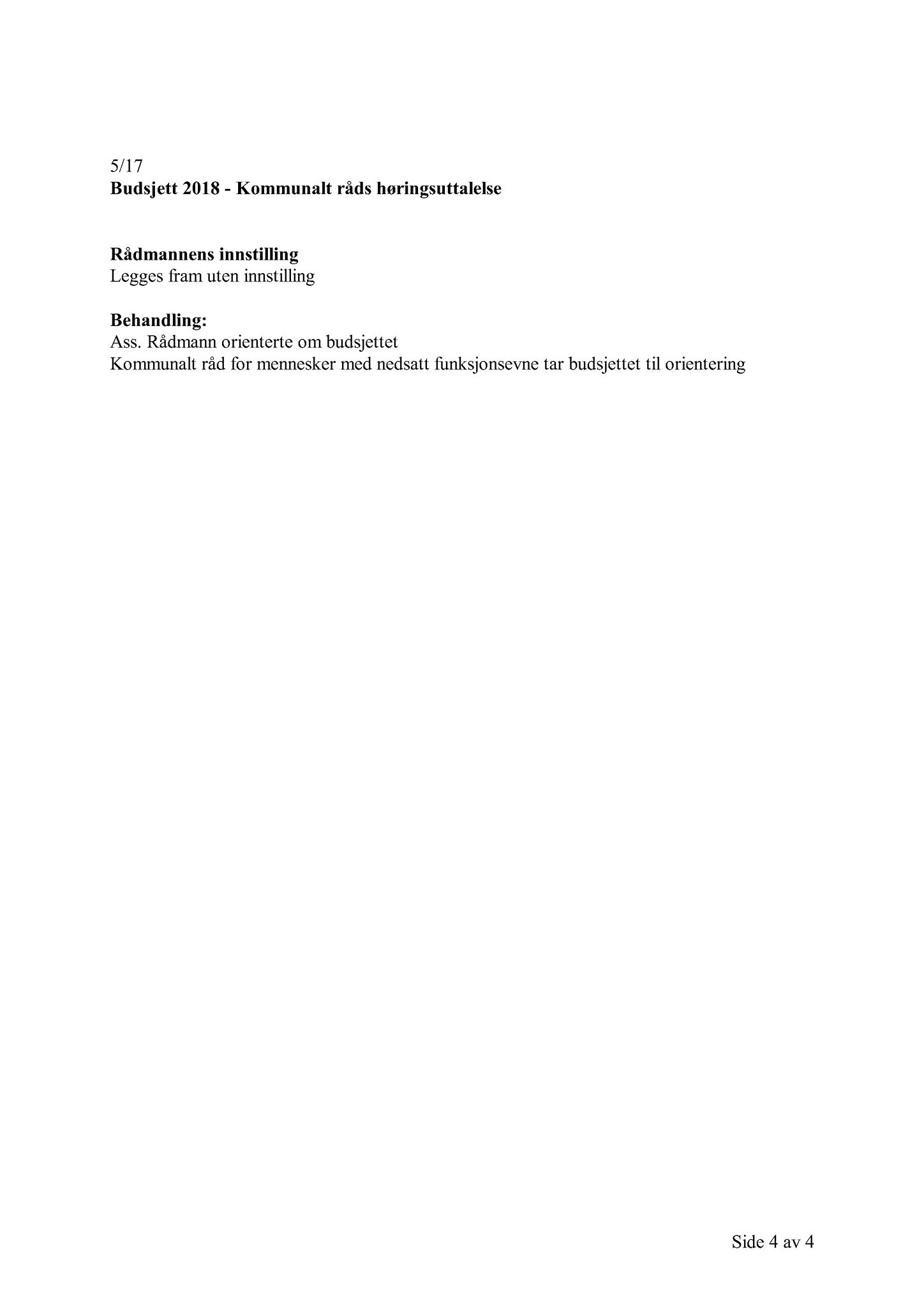 Klæbu Kommune, TRKO/KK/08-KMNF/L007: Kommunalt råd for mennesker med nedsatt funksjonsevne - Møteoversikt, 2017, p. 232