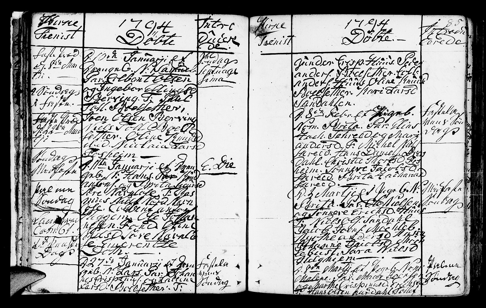 Jølster sokneprestembete, AV/SAB-A-80701/H/Haa/Haaa/L0006: Parish register (official) no. A 6, 1790-1821, p. 84-85