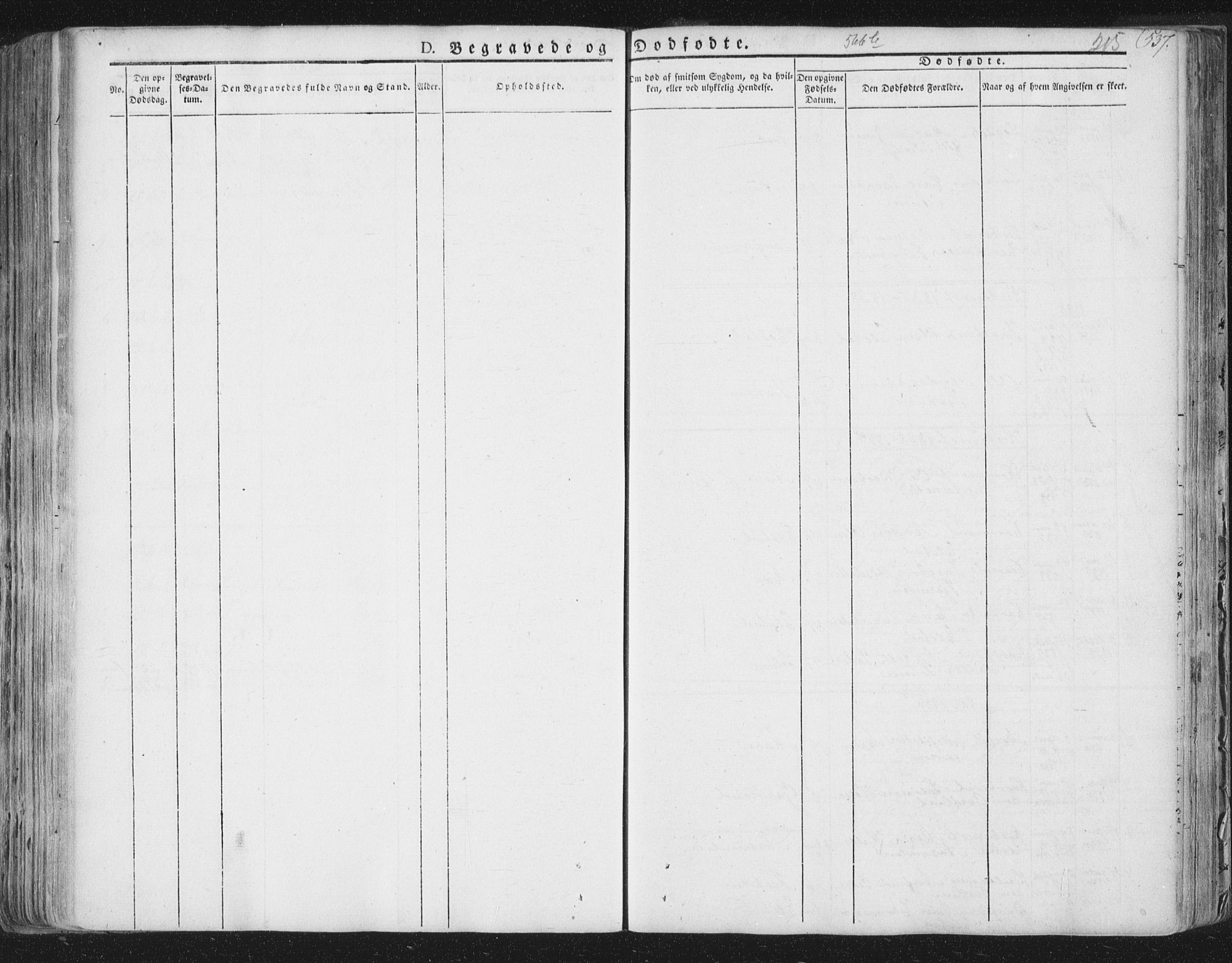 Ministerialprotokoller, klokkerbøker og fødselsregistre - Nord-Trøndelag, SAT/A-1458/758/L0513: Parish register (official) no. 758A02 /2, 1839-1868, p. 215
