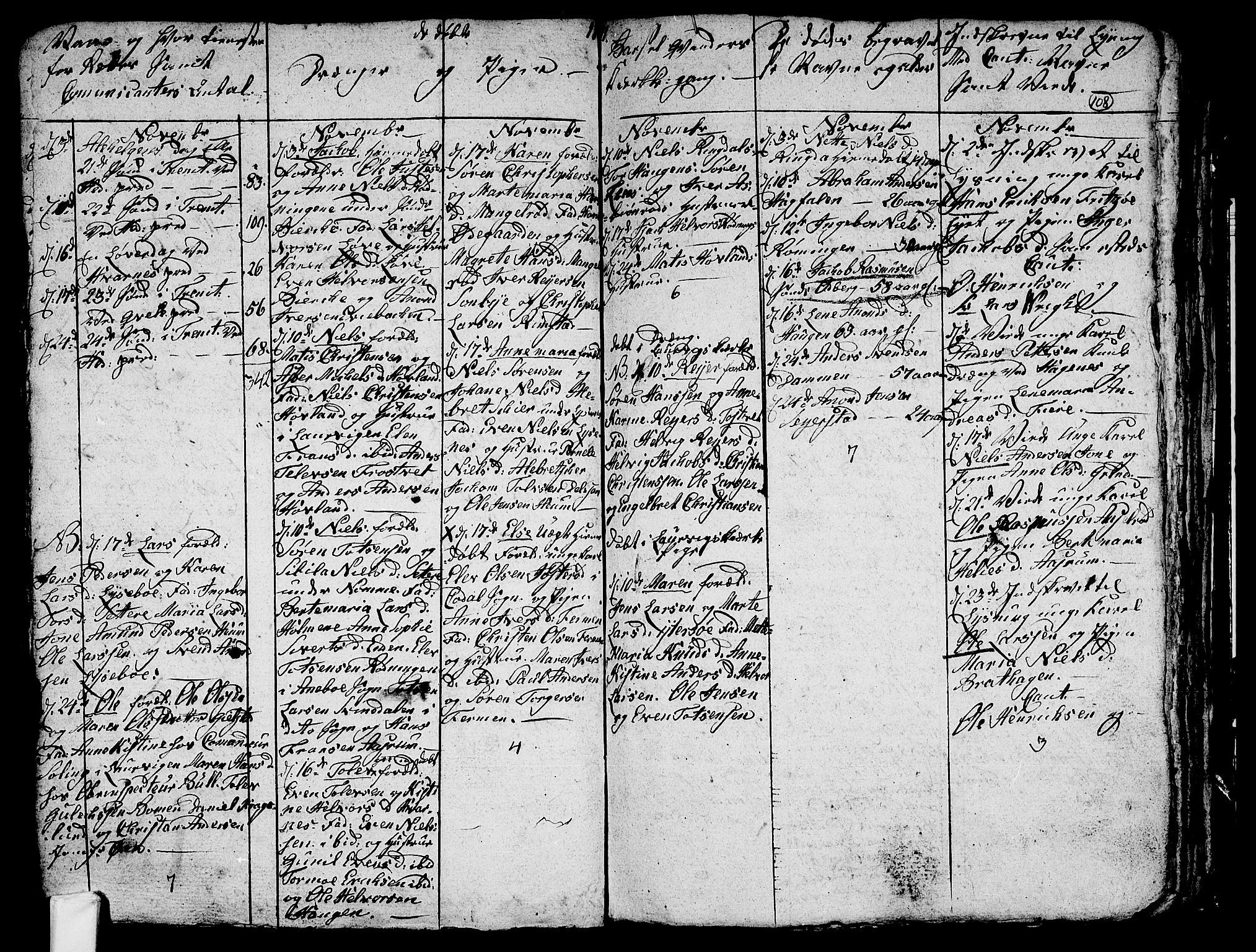 Hedrum kirkebøker, AV/SAKO-A-344/G/Ga/L0002: Parish register (copy) no. I 2, 1803-1817, p. 108