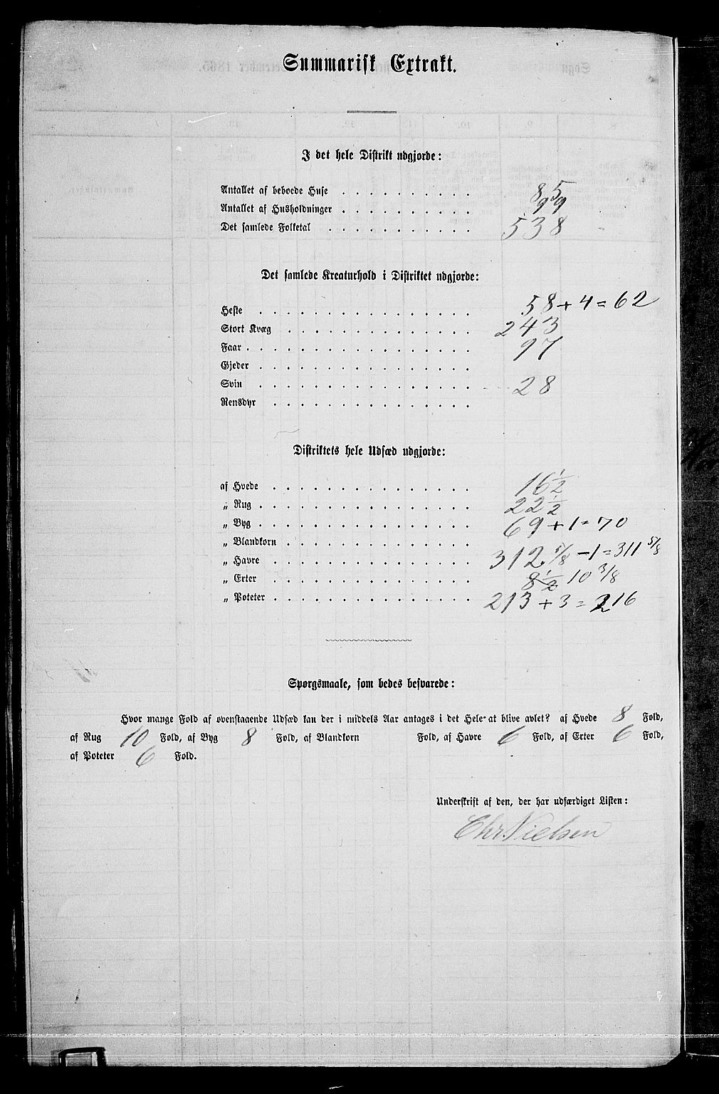 RA, 1865 census for Enebakk, 1865, p. 144