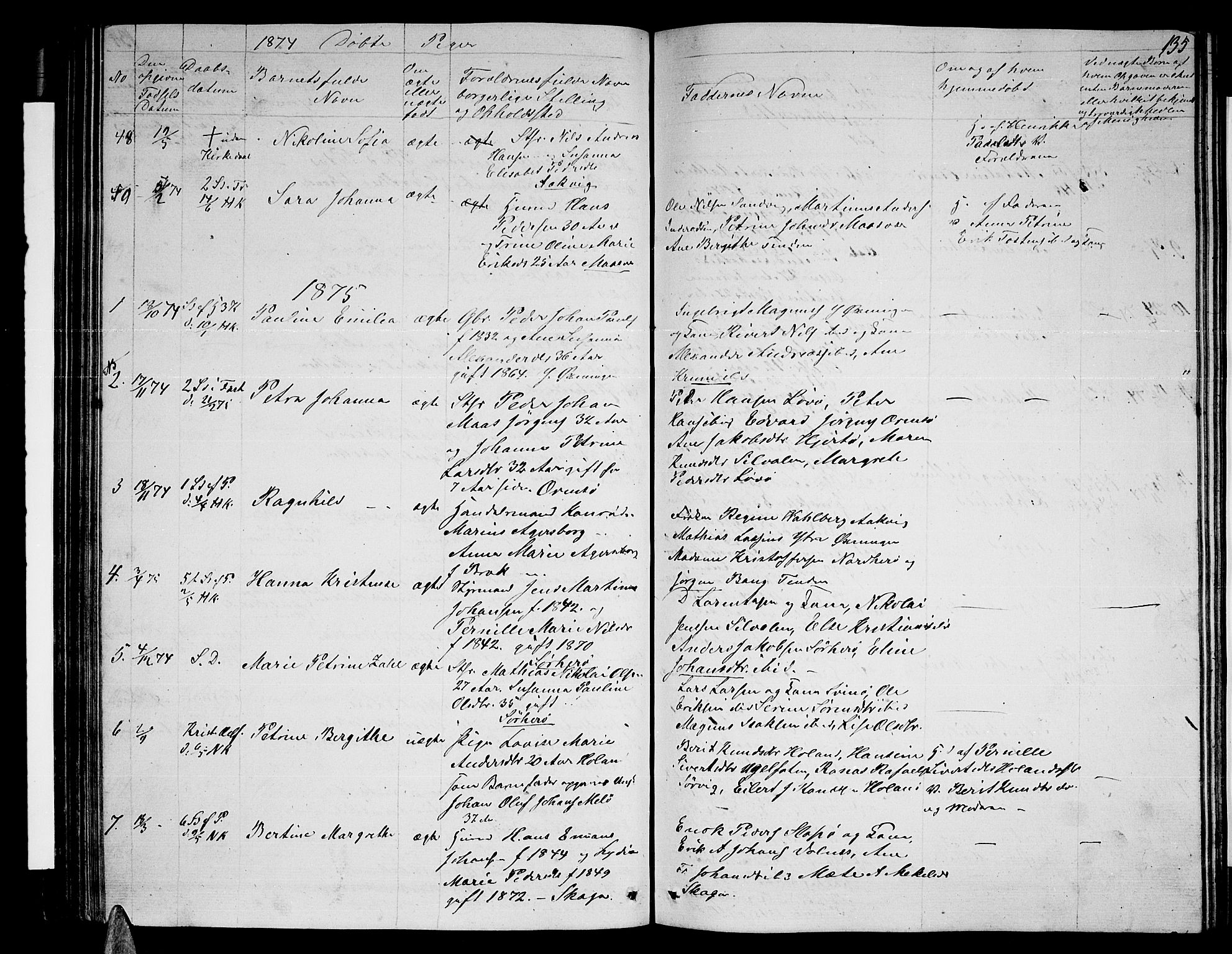 Ministerialprotokoller, klokkerbøker og fødselsregistre - Nordland, AV/SAT-A-1459/834/L0512: Parish register (copy) no. 834C03, 1862-1877, p. 135