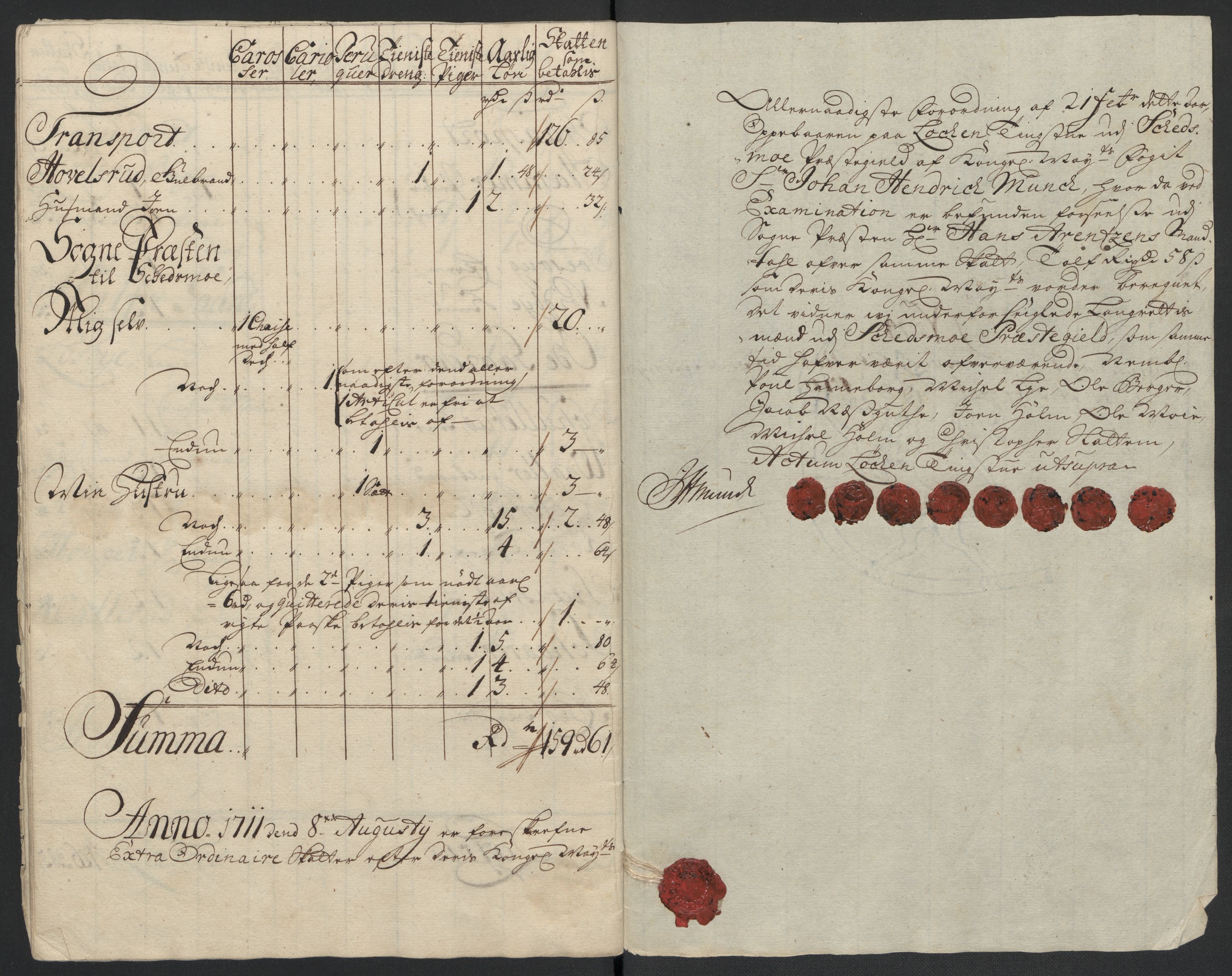 Rentekammeret inntil 1814, Reviderte regnskaper, Fogderegnskap, AV/RA-EA-4092/R11/L0593: Fogderegnskap Nedre Romerike, 1711, p. 182