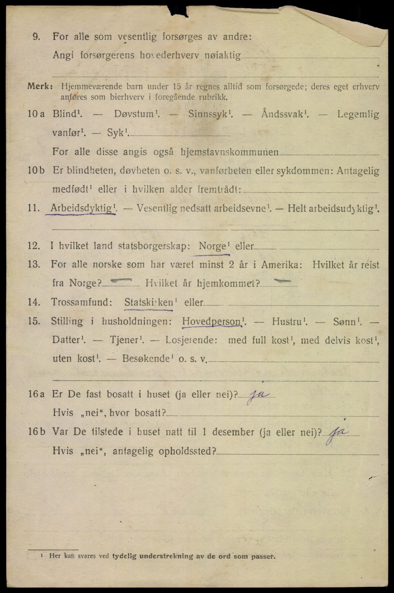 SAK, 1920 census for Flekkefjord, 1920, p. 2491