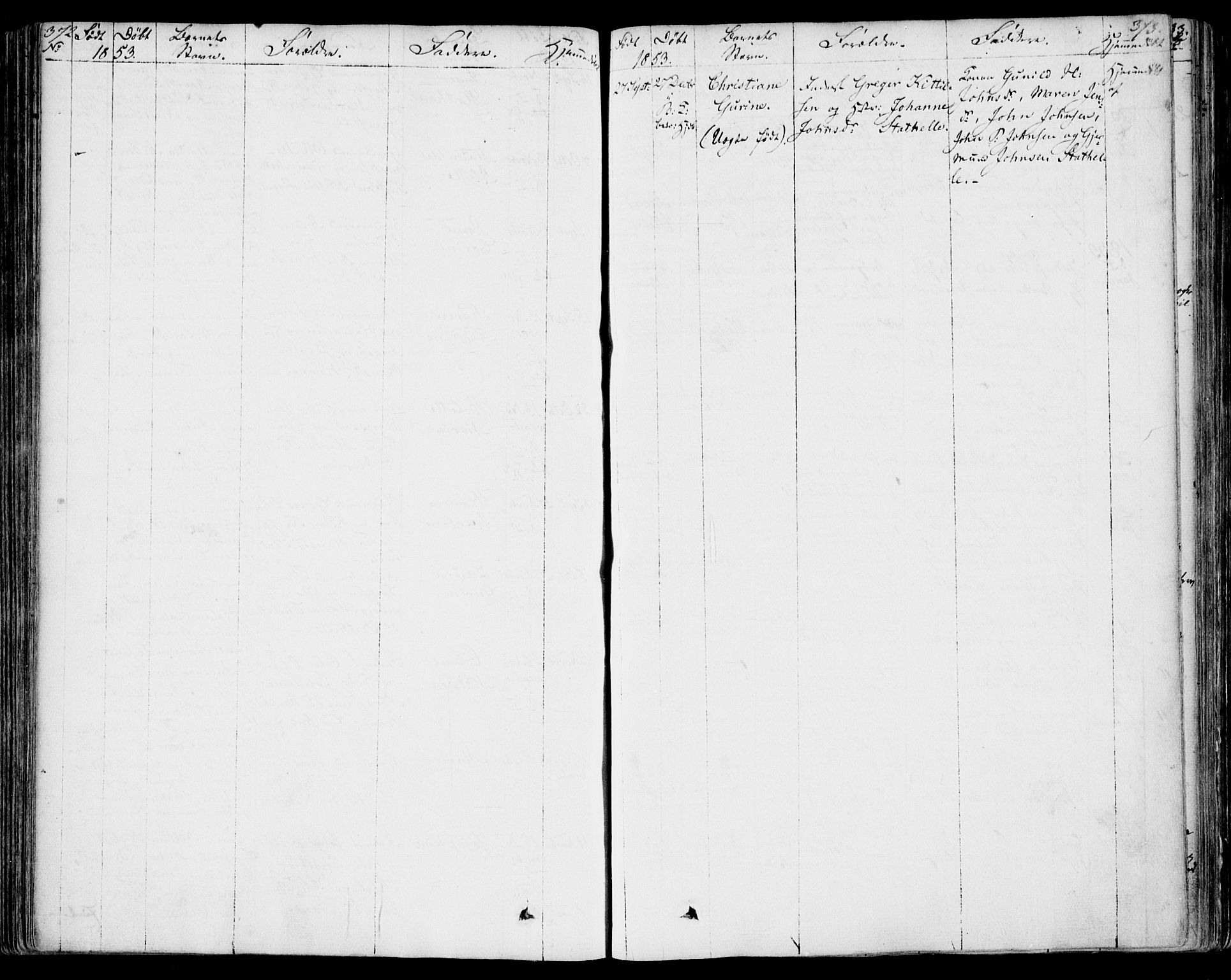 Bamble kirkebøker, SAKO/A-253/F/Fa/L0004: Parish register (official) no. I 4, 1834-1853, p. 372-373
