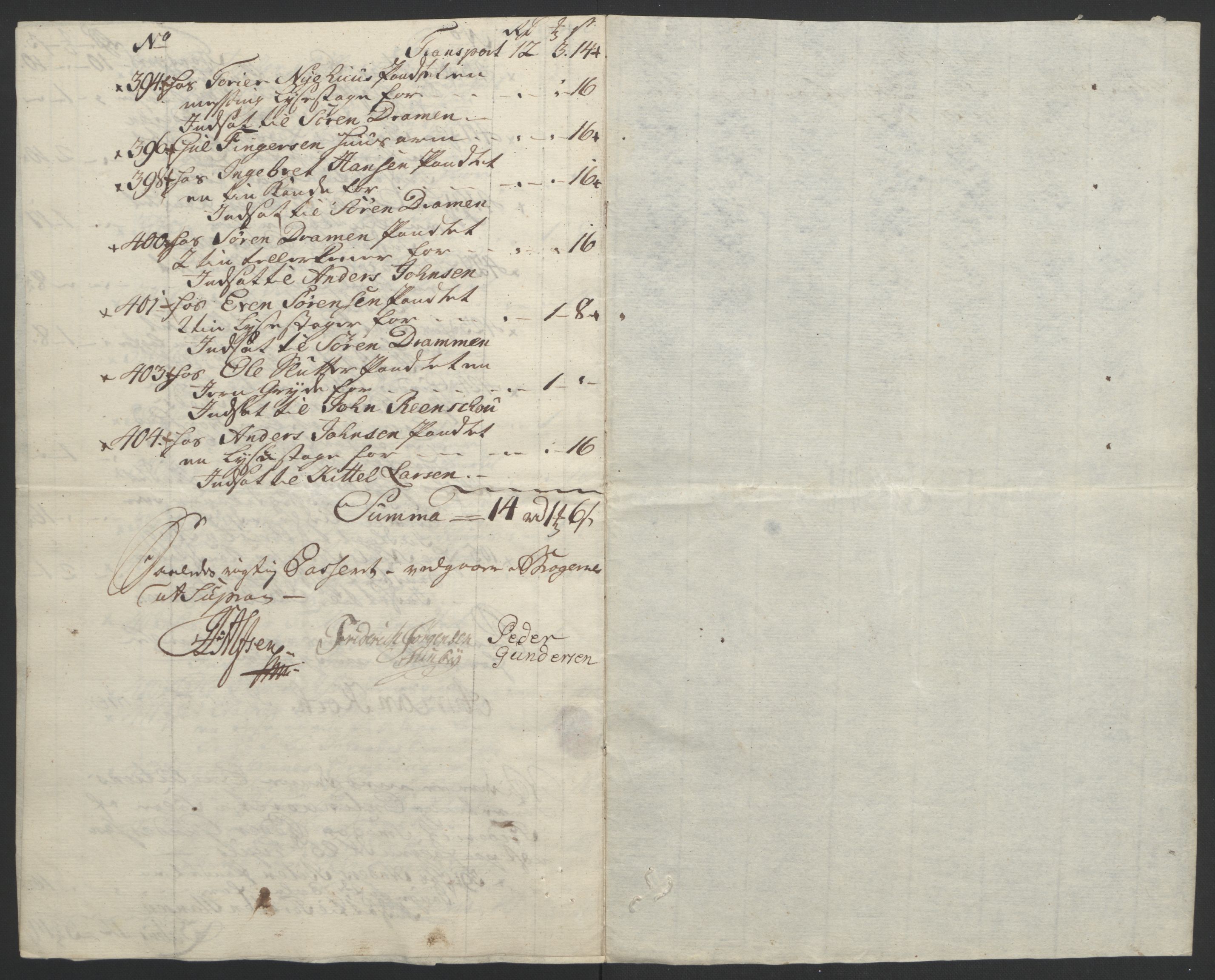 Rentekammeret inntil 1814, Reviderte regnskaper, Byregnskaper, AV/RA-EA-4066/R/Rf/L0119/0001: [F2] Kontribusjonsregnskap / Ekstraskatt, 1762-1767, p. 261