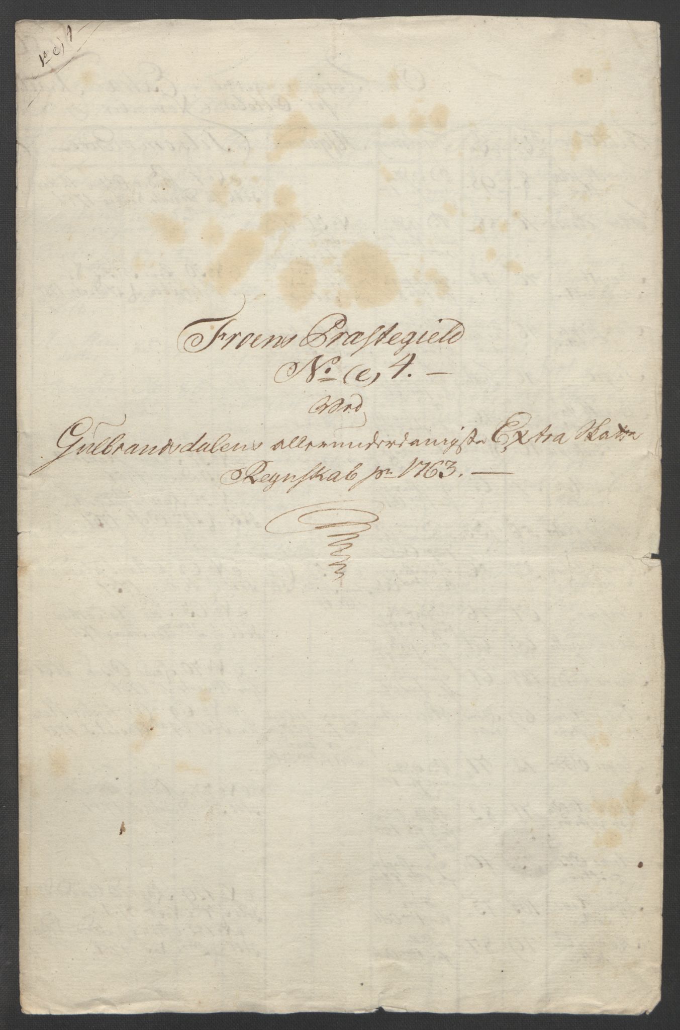 Rentekammeret inntil 1814, Reviderte regnskaper, Fogderegnskap, RA/EA-4092/R17/L1266: Ekstraskatten Gudbrandsdal, 1762-1766, p. 205