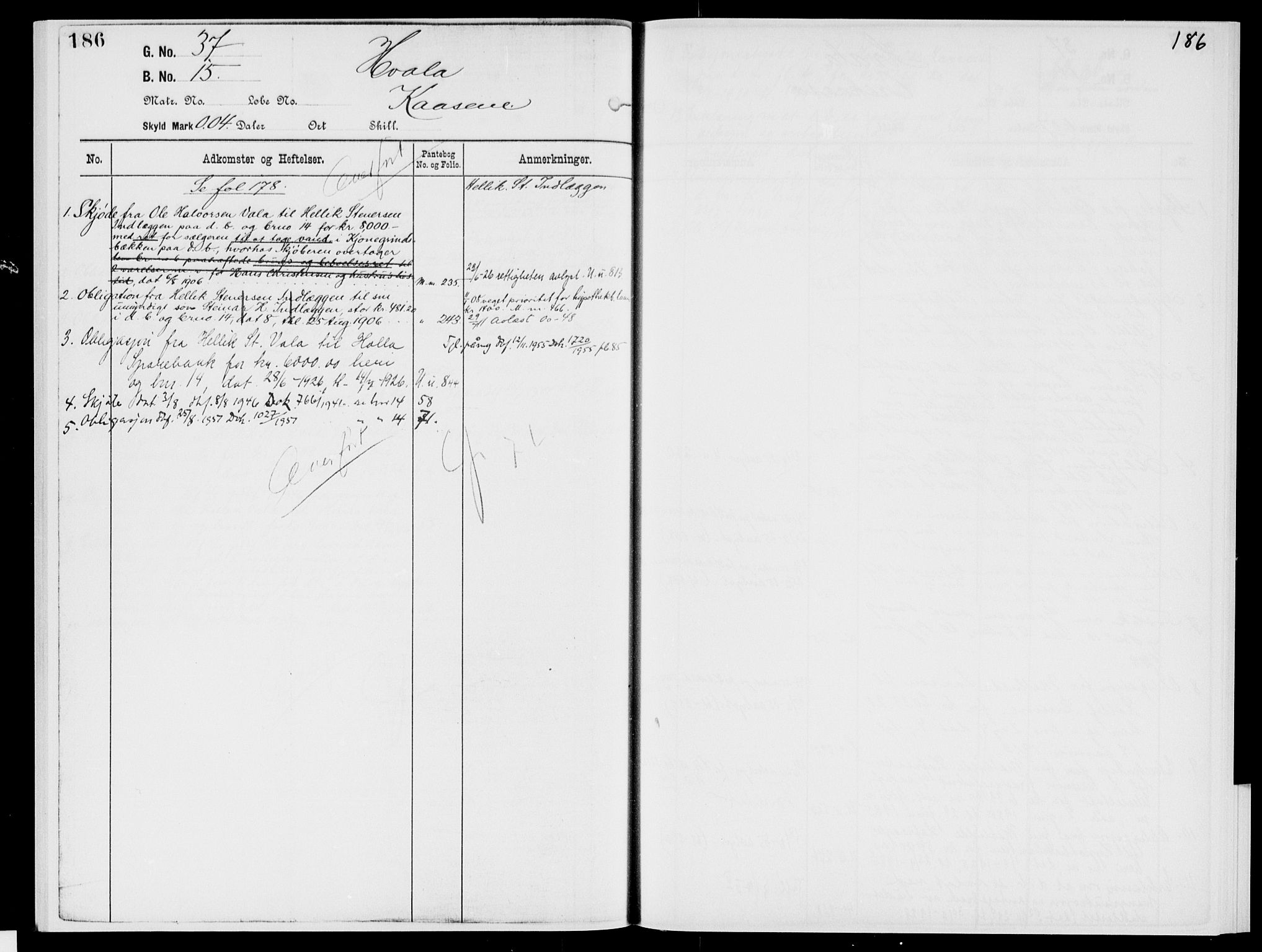 Nedre Telemark sorenskriveri, AV/SAKO-A-135/G/Gb/Gbg/L0002: Mortgage register no. VII 2, p. 178-179